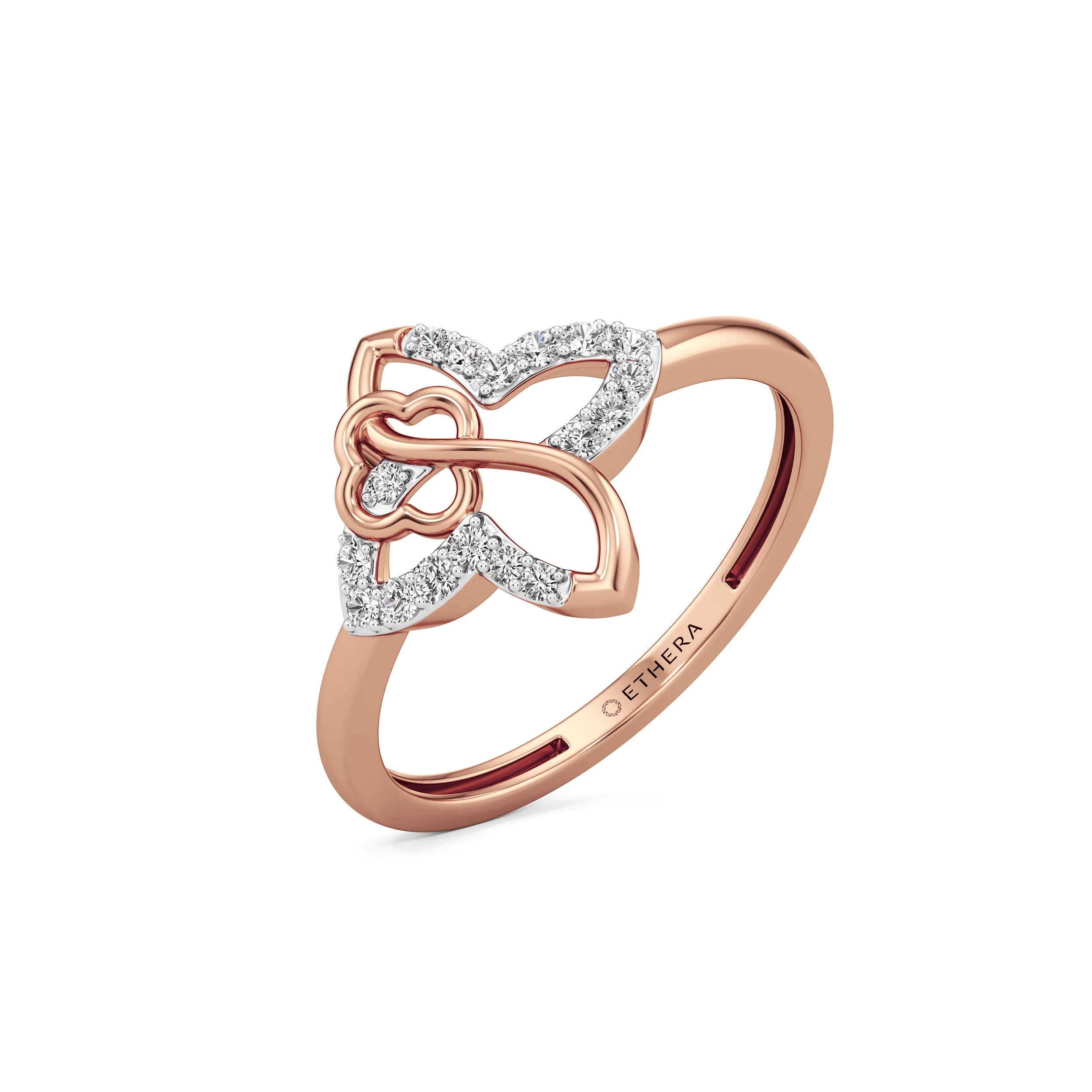 Petal Knot Diamond Ring 15