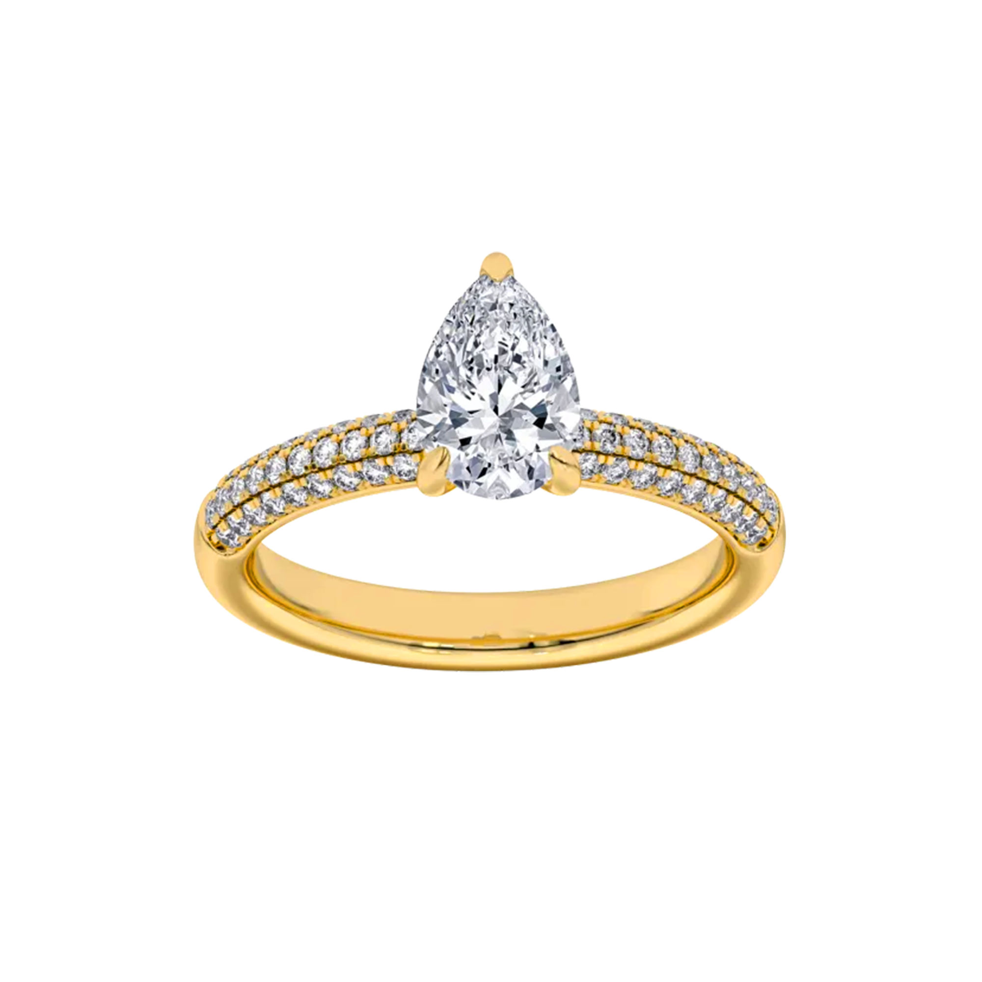 Radiant Round Pavé Ring 1