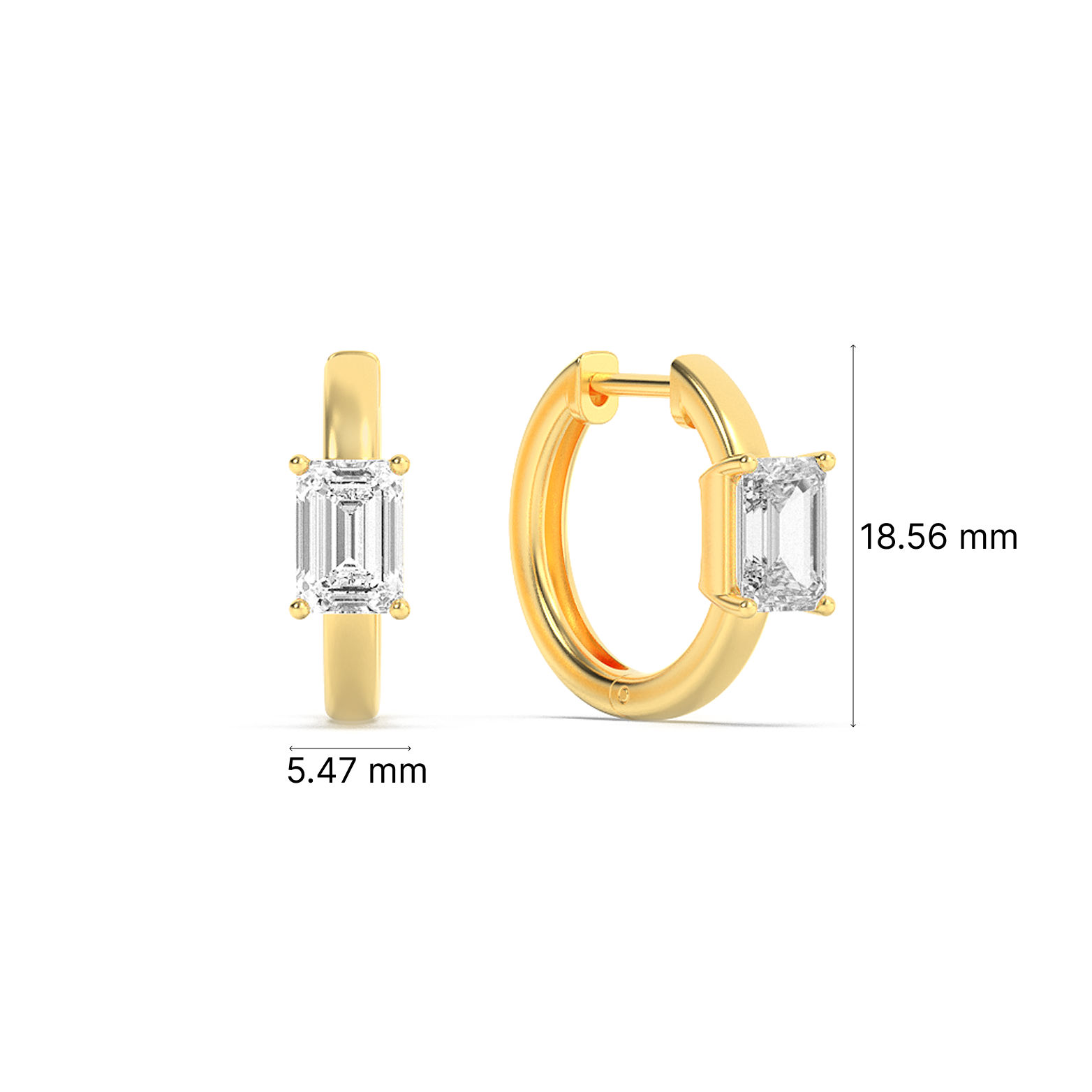 Dainty Diamond Bali Earrings 6