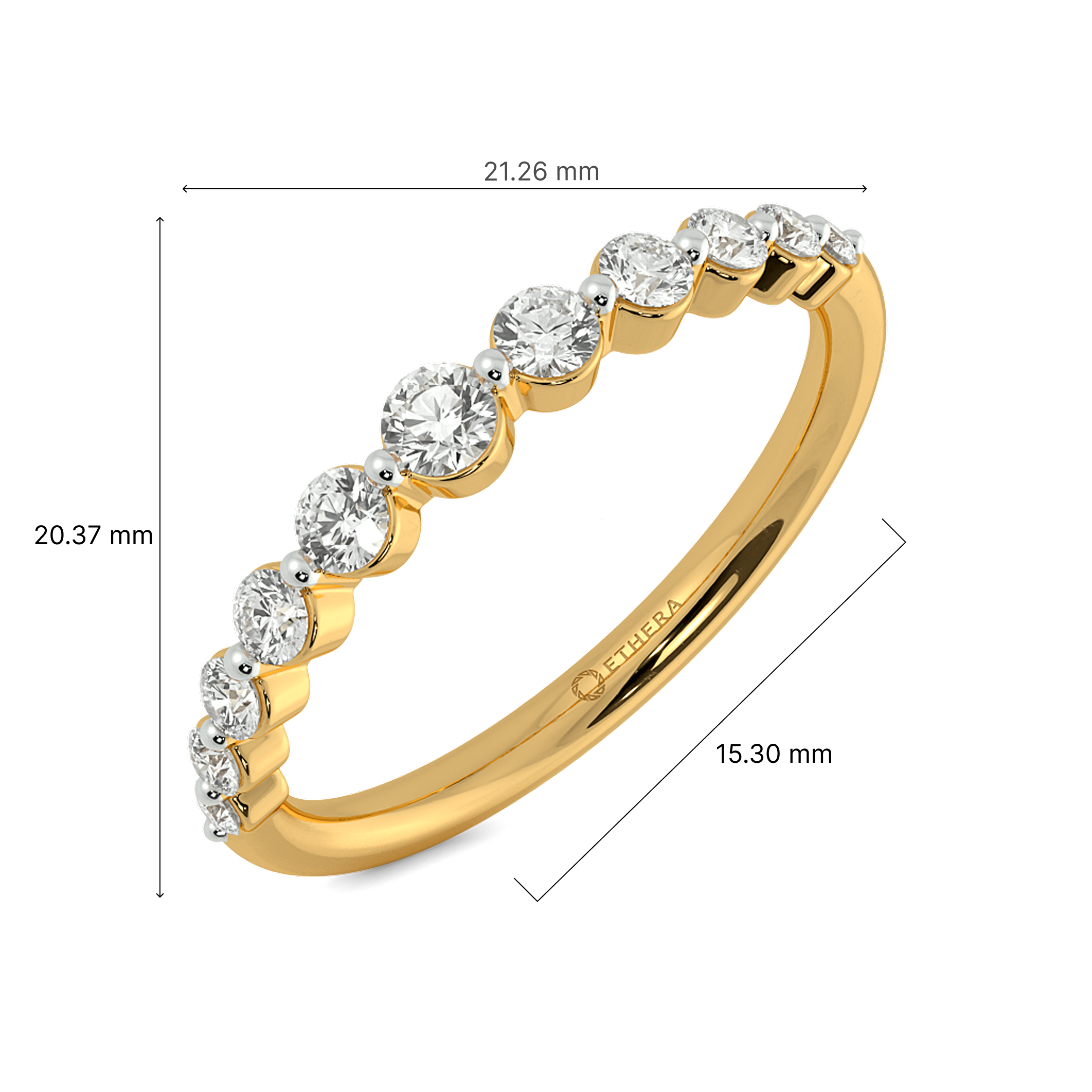 Golden Cascade Eternity Band 6