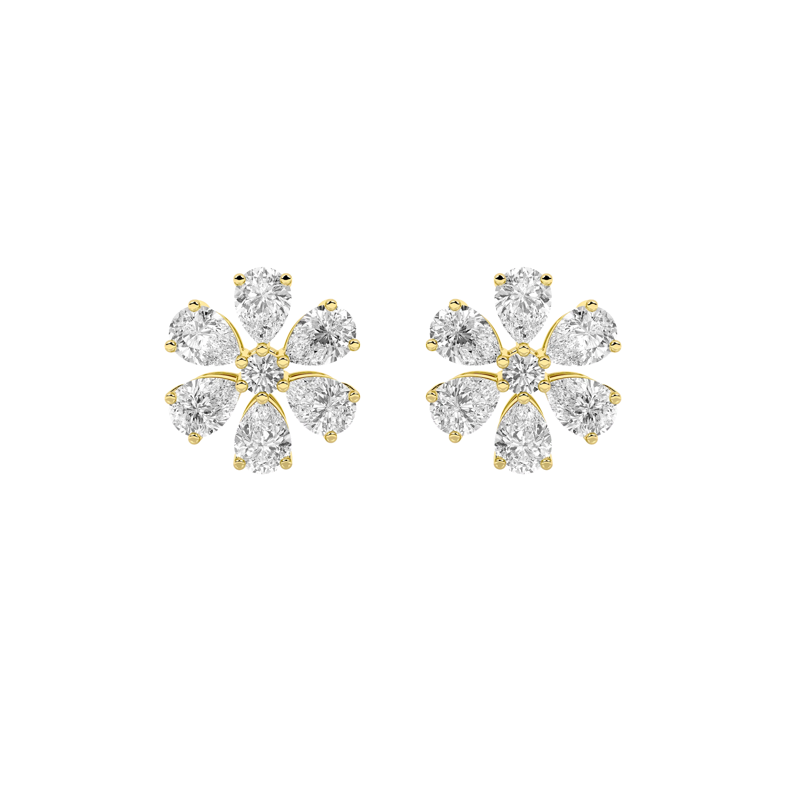 Blossoming Floral Stud Earrings