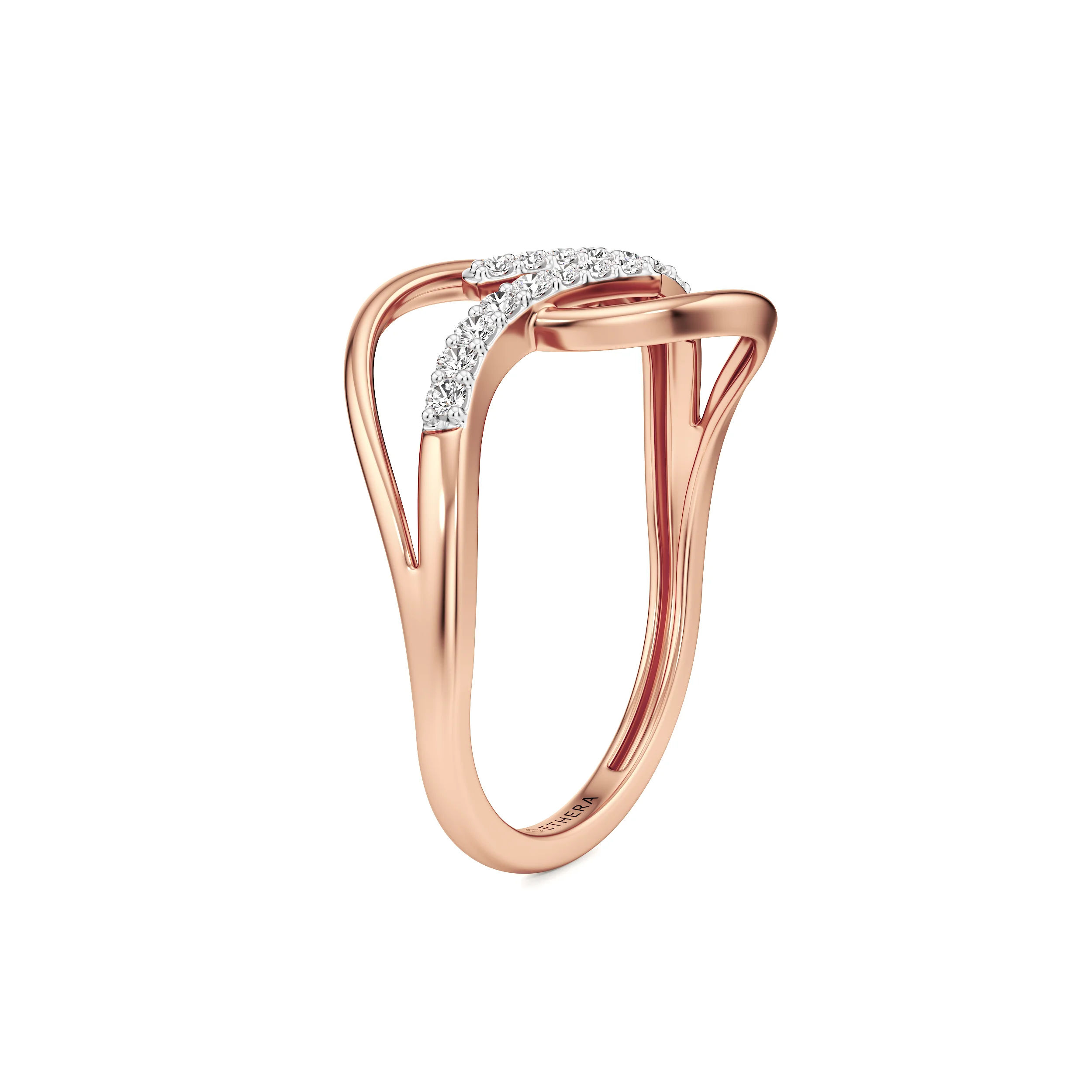 Infinity Flow Diamond Ring 14