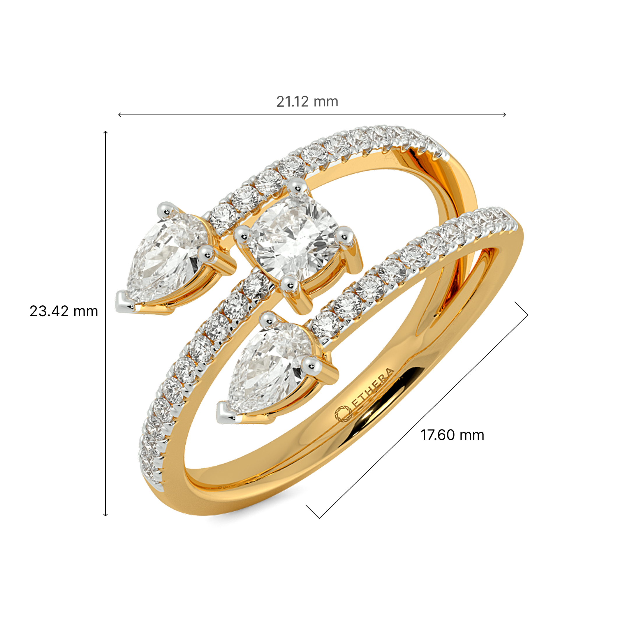Lovers Path Open Top Ring 6