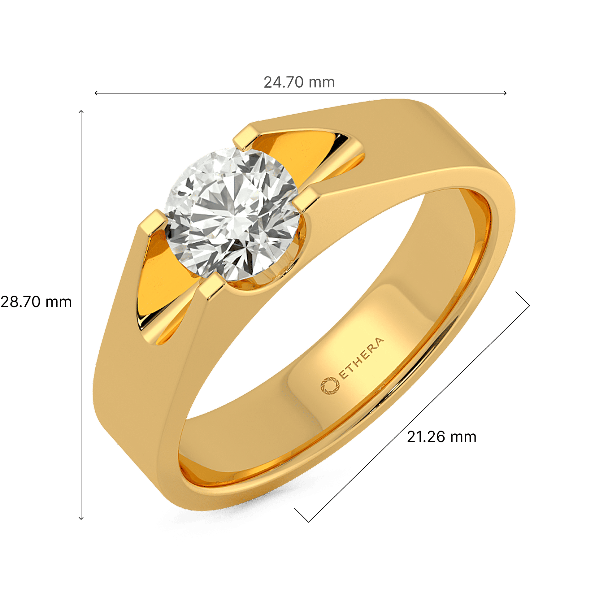 Cutout Symphony Men's Ring 4