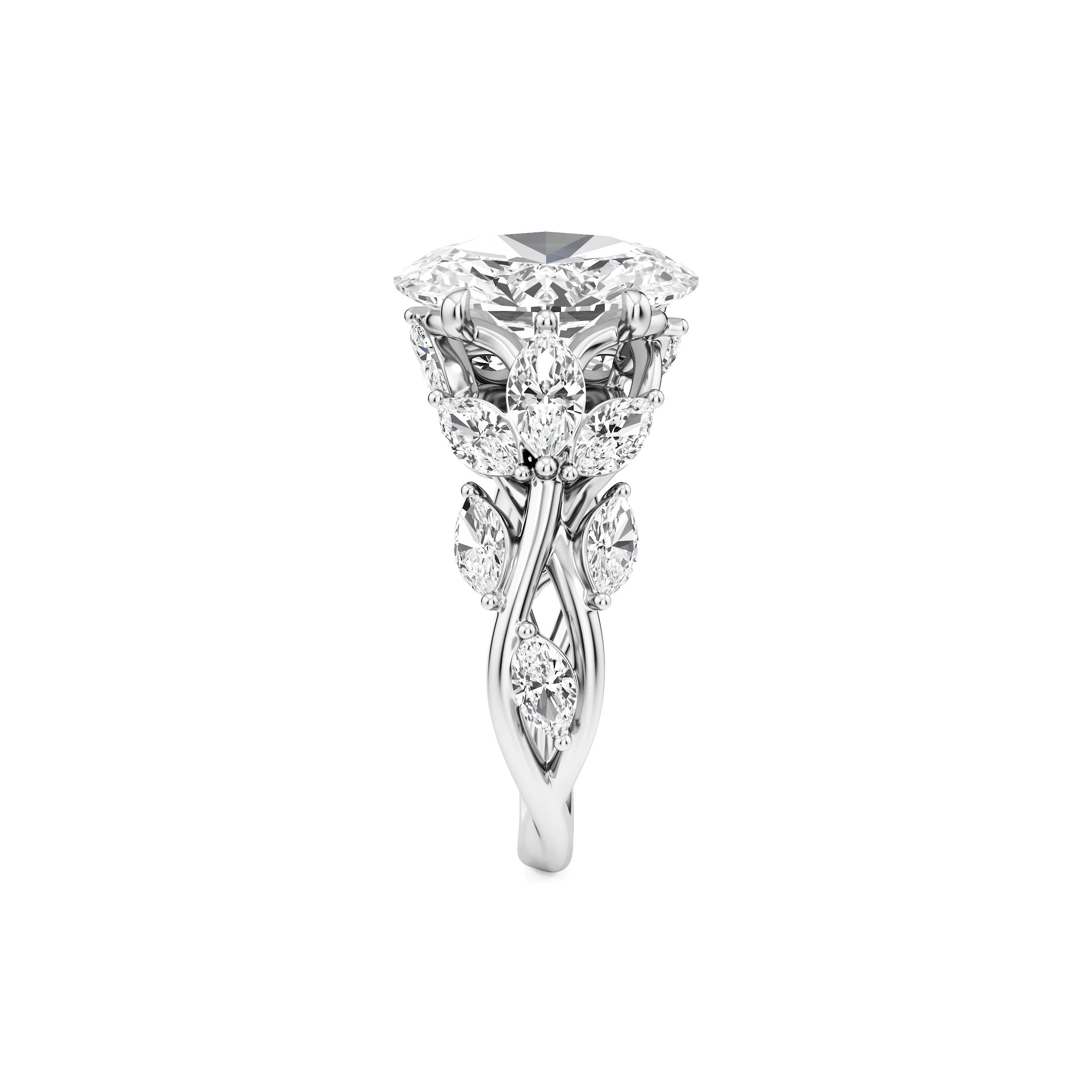 Petal Crest Cocktail Ring 11