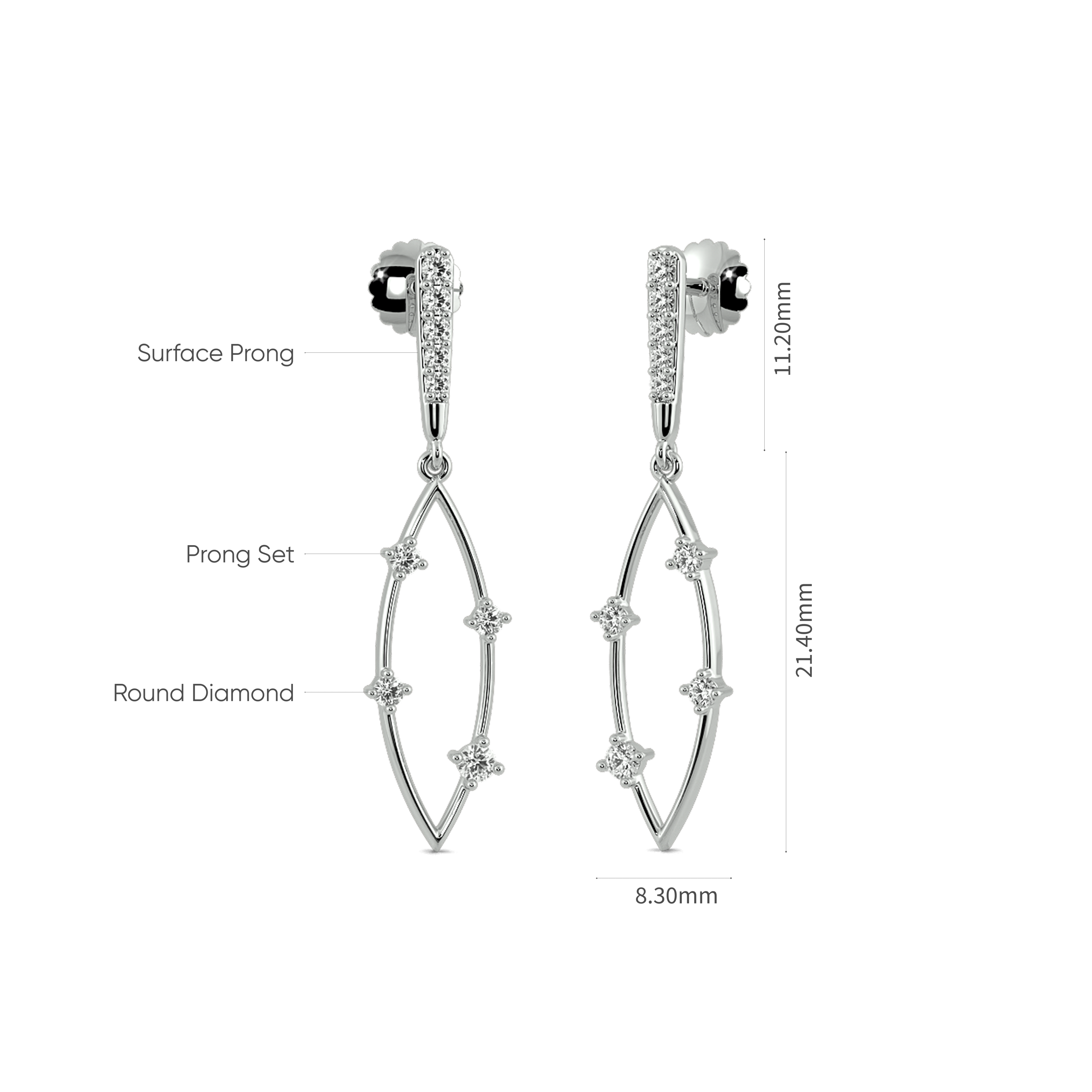 Stellar Arch Drop Earrings 4