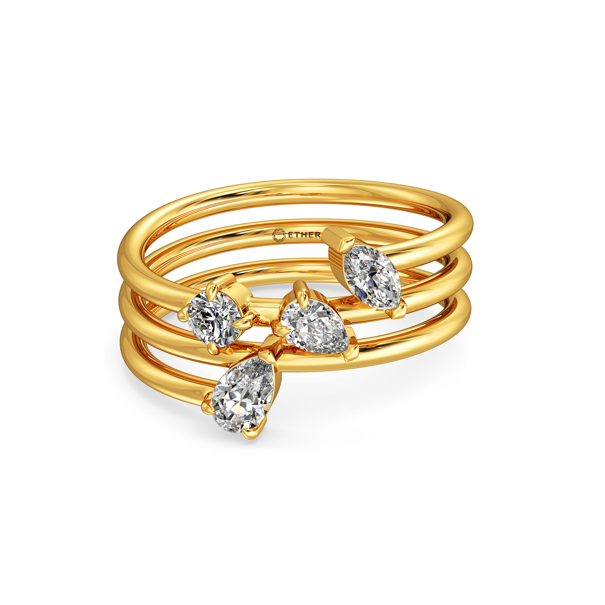 Cosmic Trail Band Ring 2