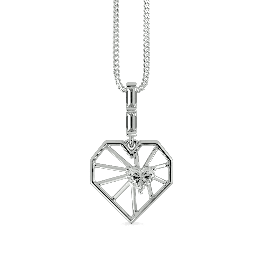 Radiant Ray Heart Pendant 2