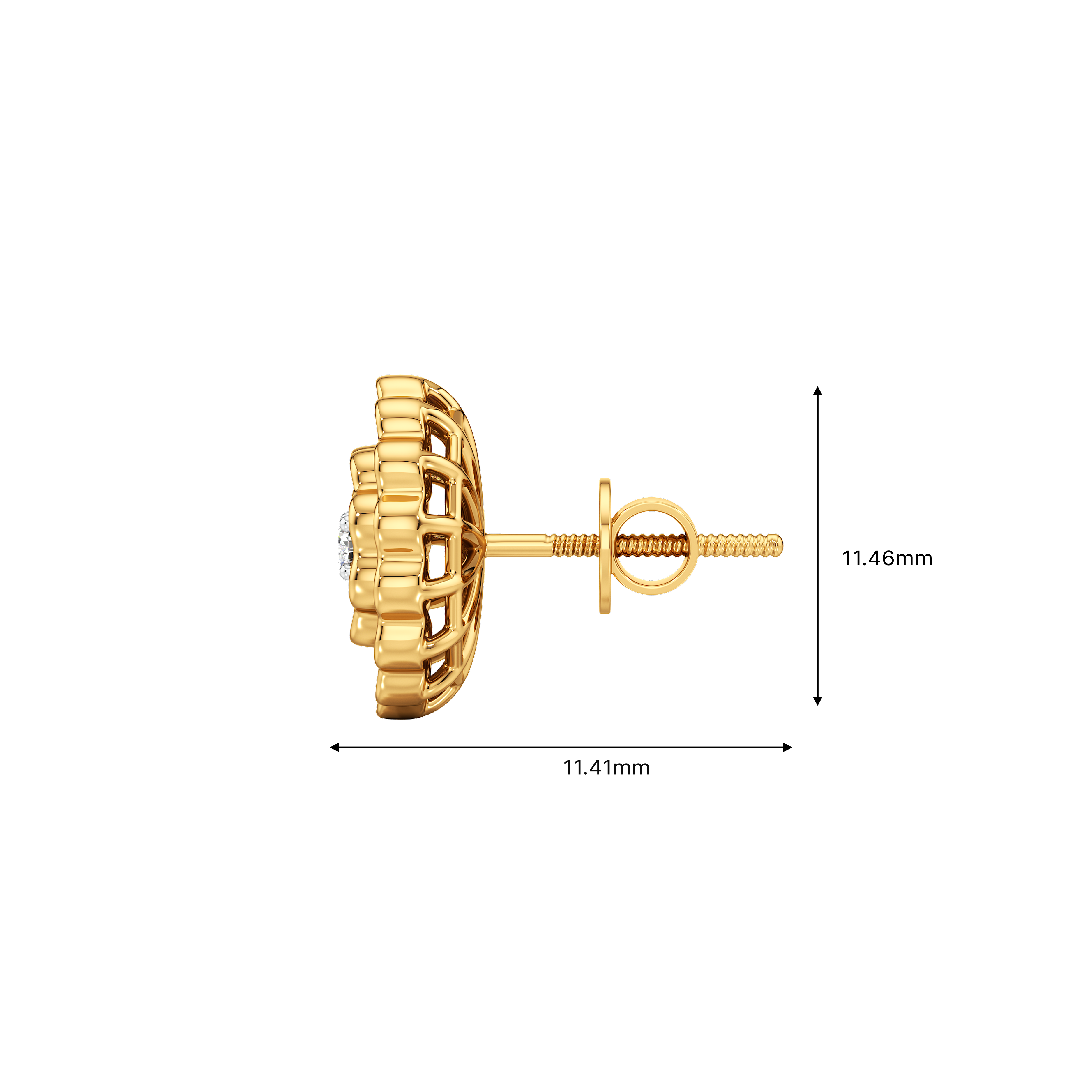 Petal Halo Studs 3