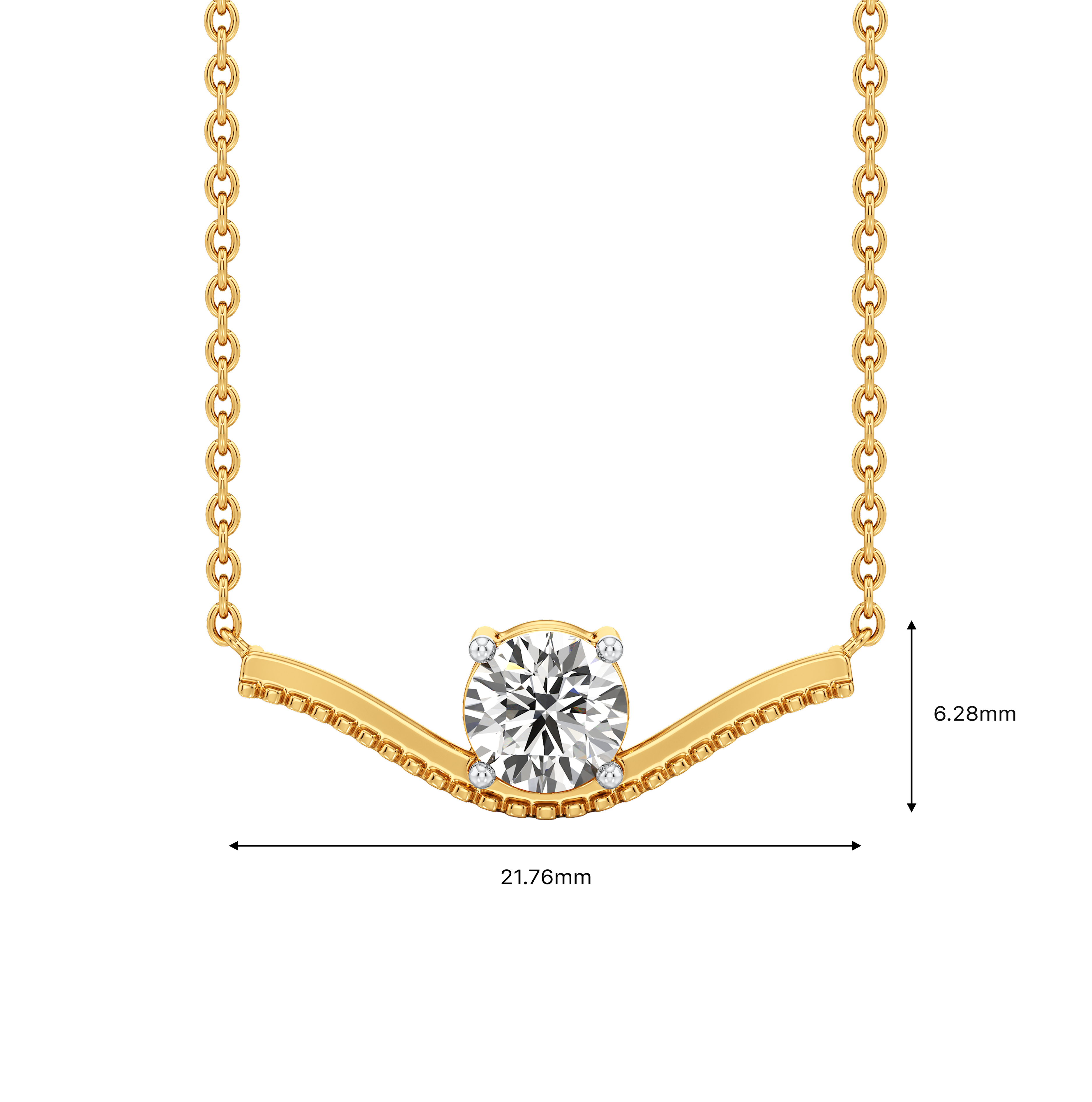 Glide Solitaire Necklet and earrings 7