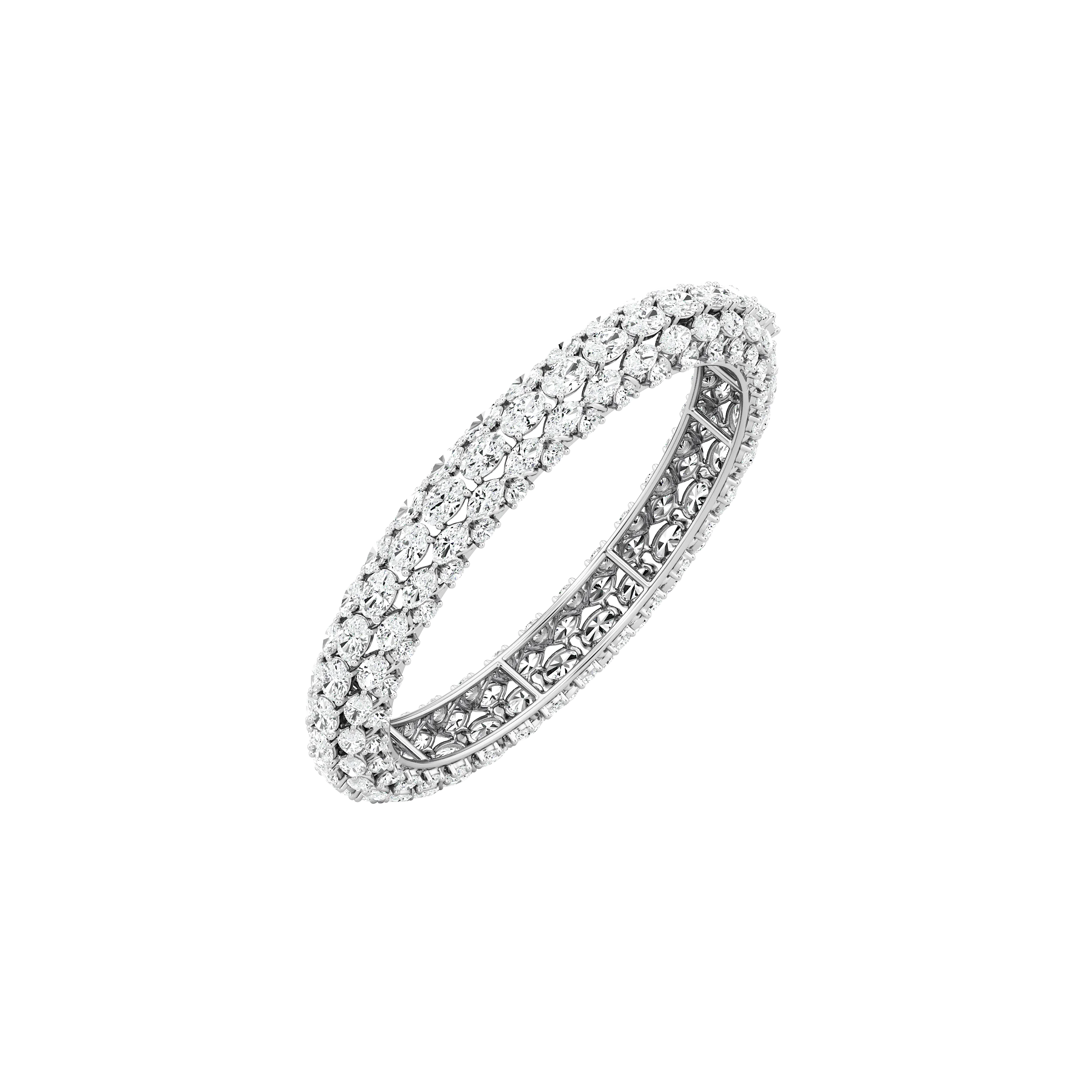 Celestial Cluster Diamond Bangle 5