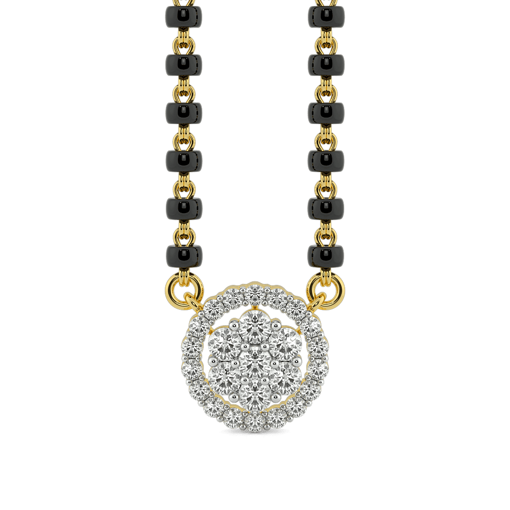 Halo Bloom Pendant Mangalsutra