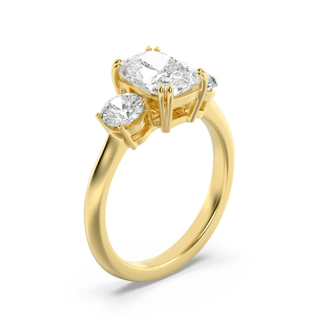 Triumphant Glow 3 Stone Ring