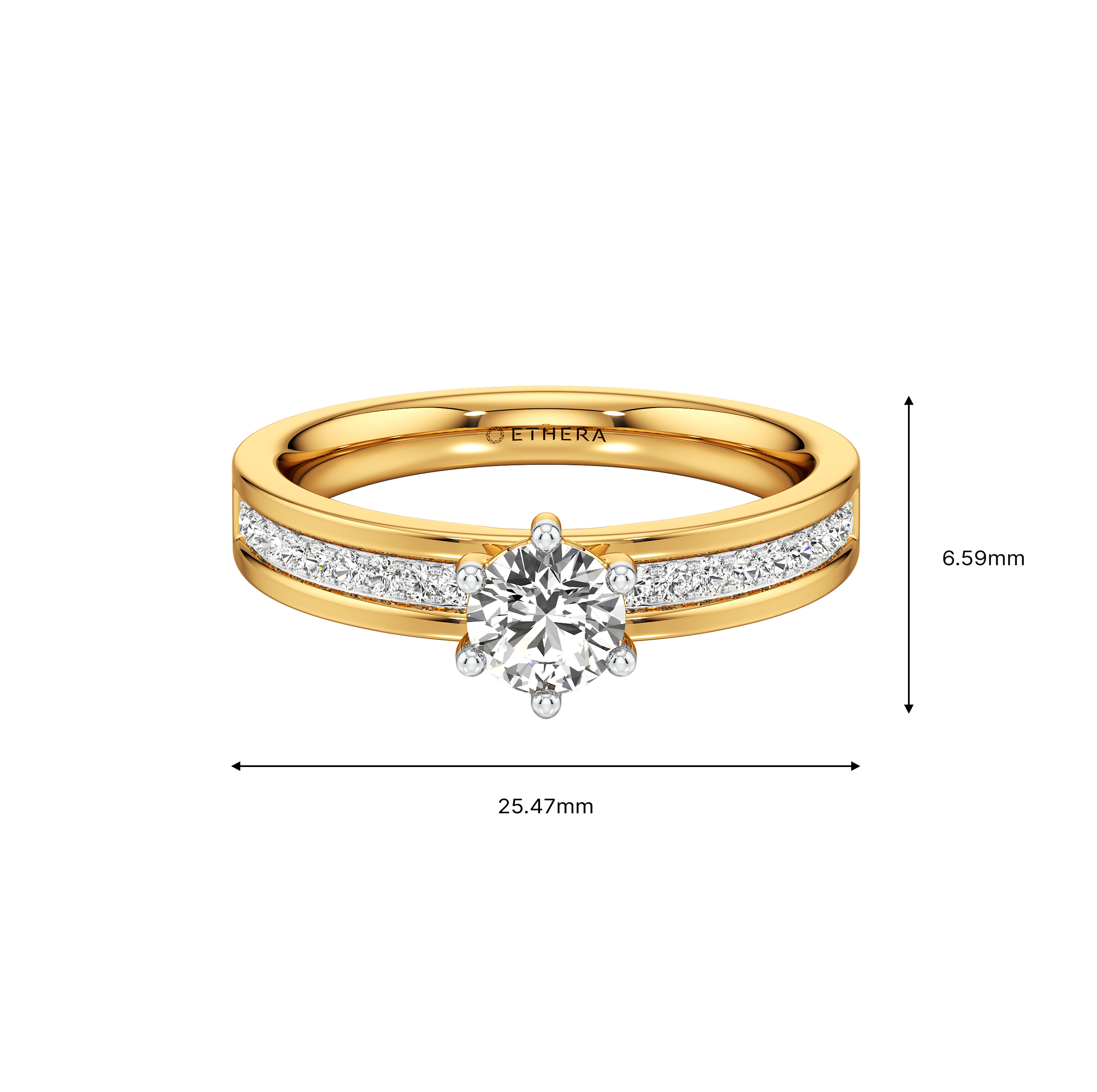 Lustreline Solitaire Ring 6