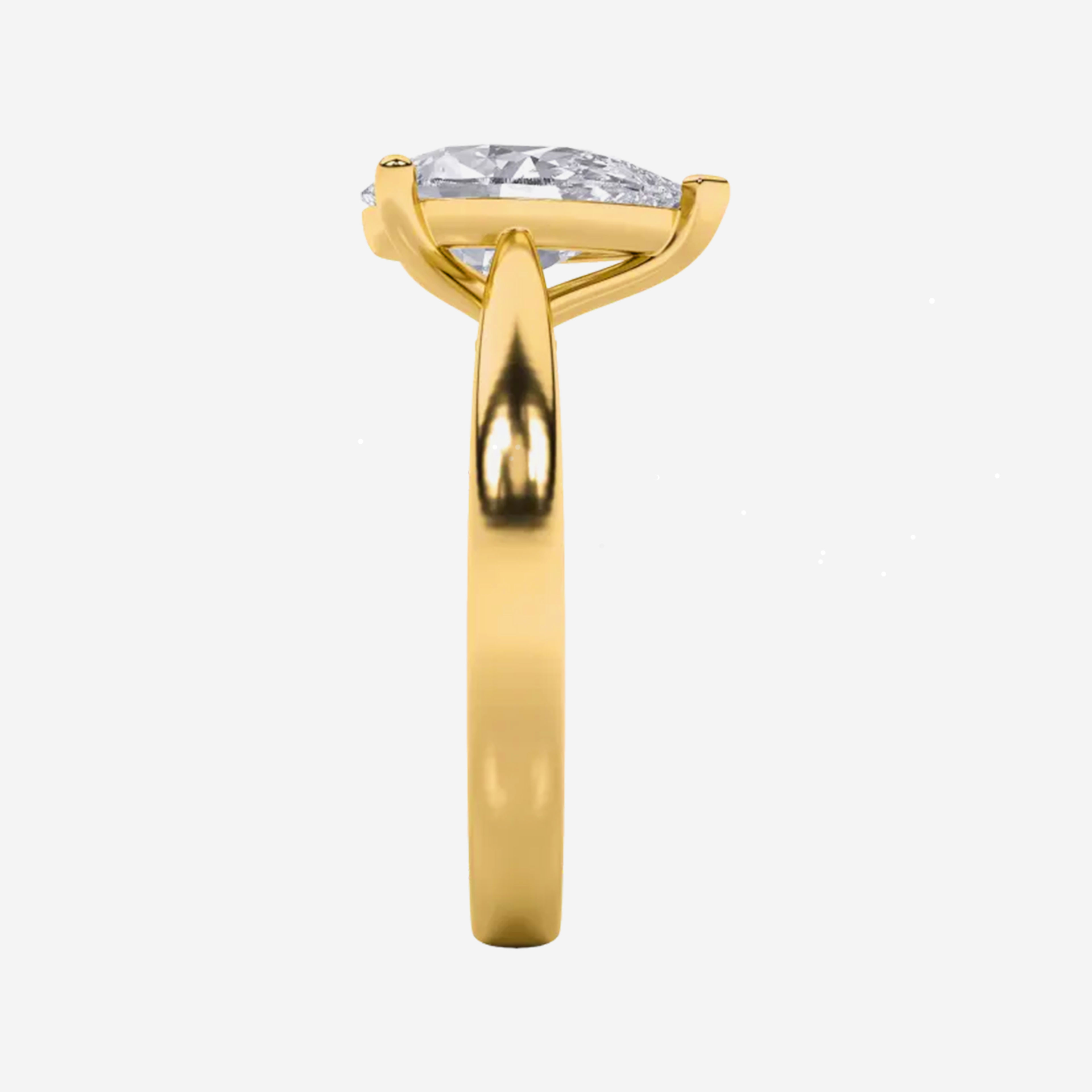 Pear Poise Ring 4