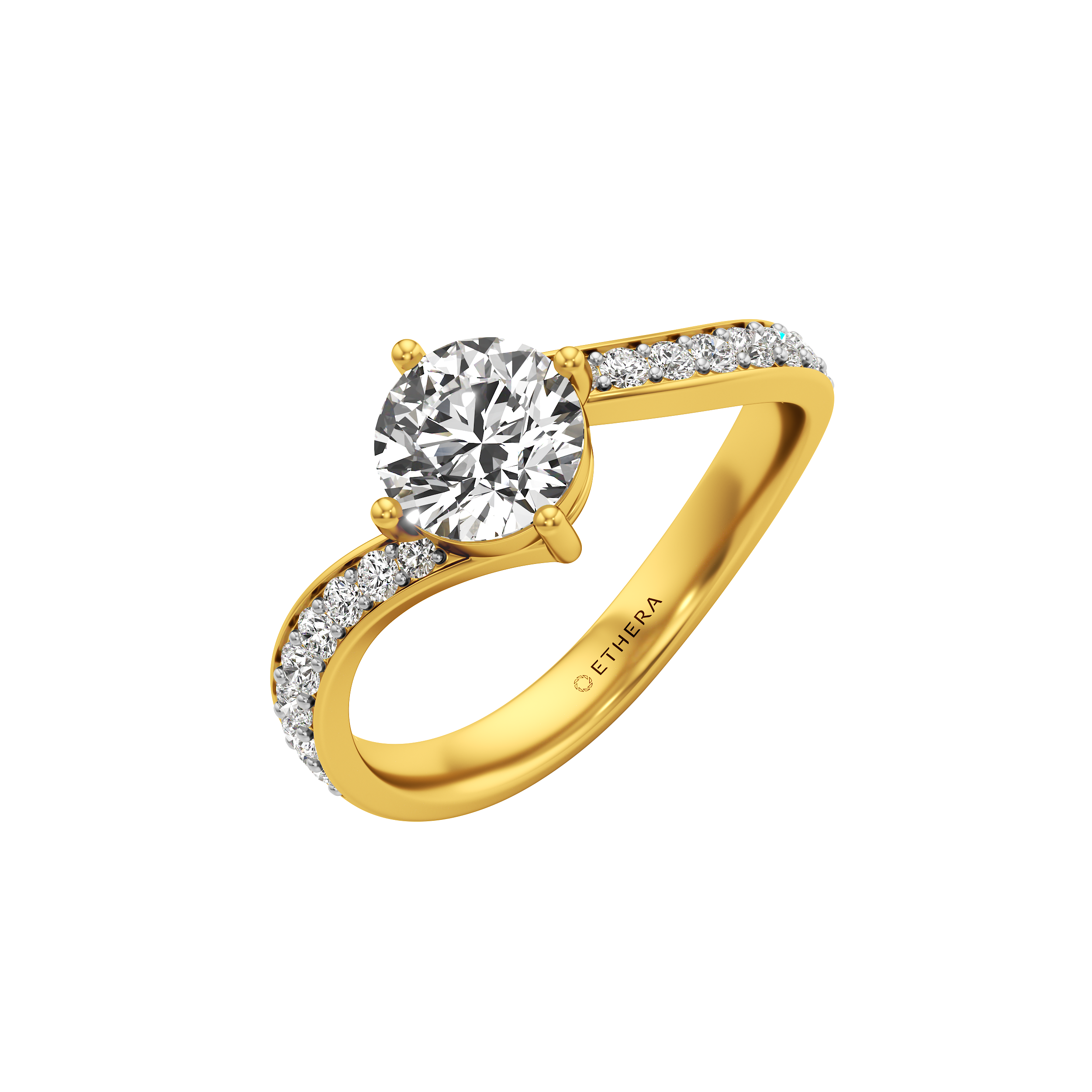 Pavecrest Solitaire Ring 0