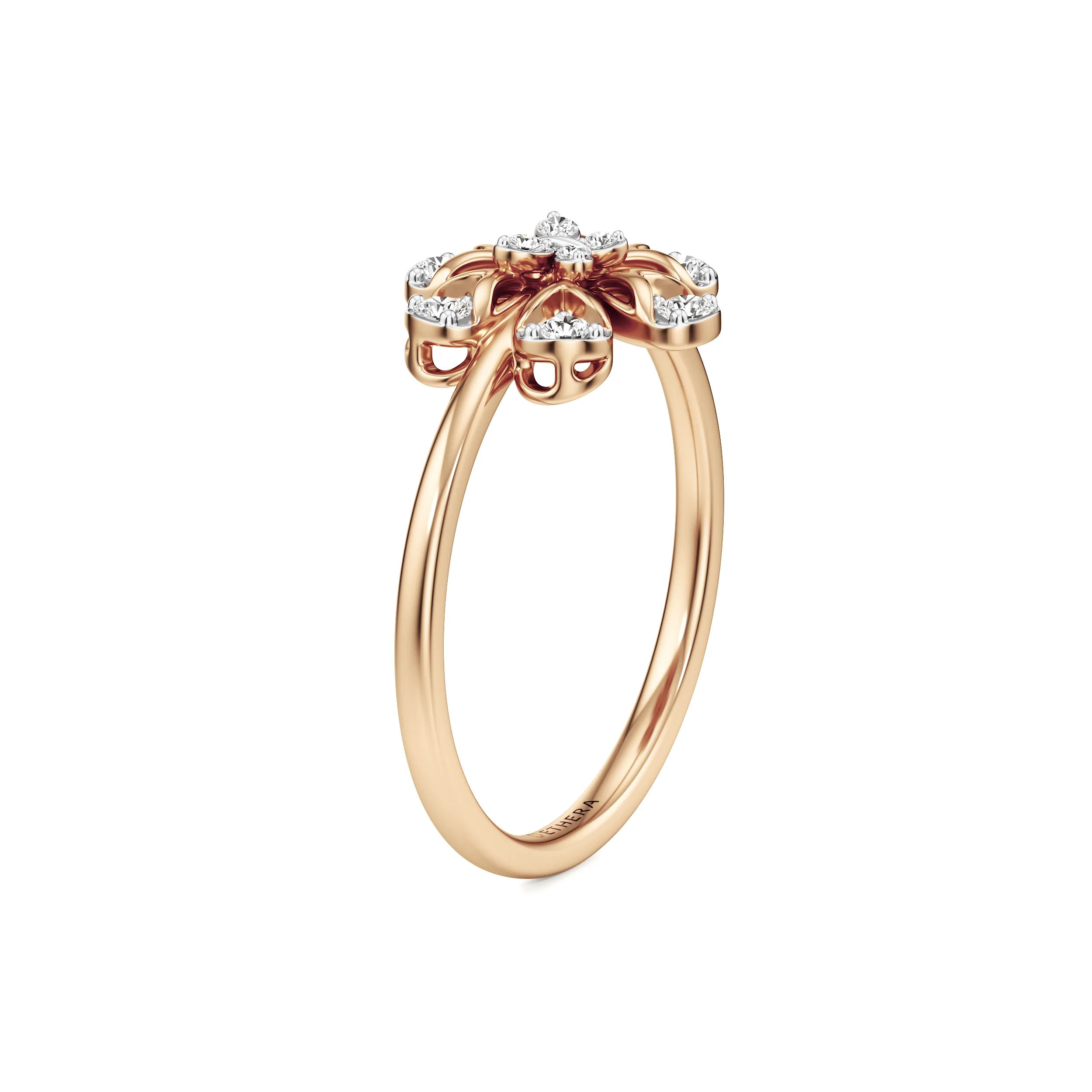 Petal Glow Diamond Ring 14