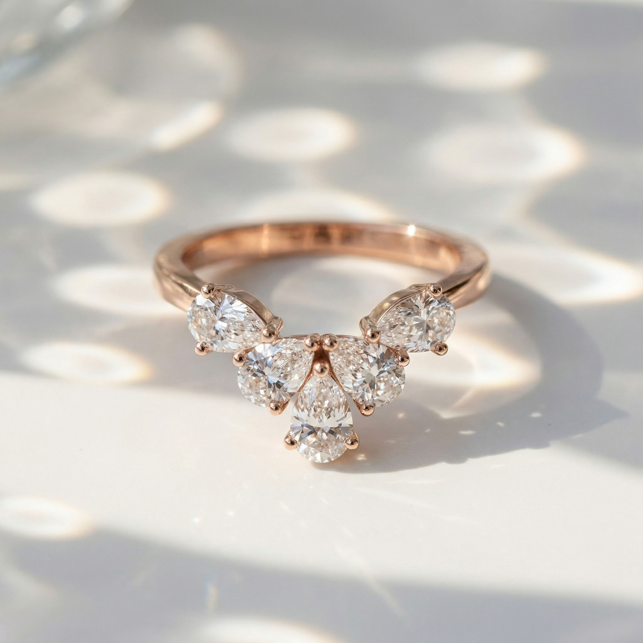 V-Five Sparkle 5 Stone Ring 2