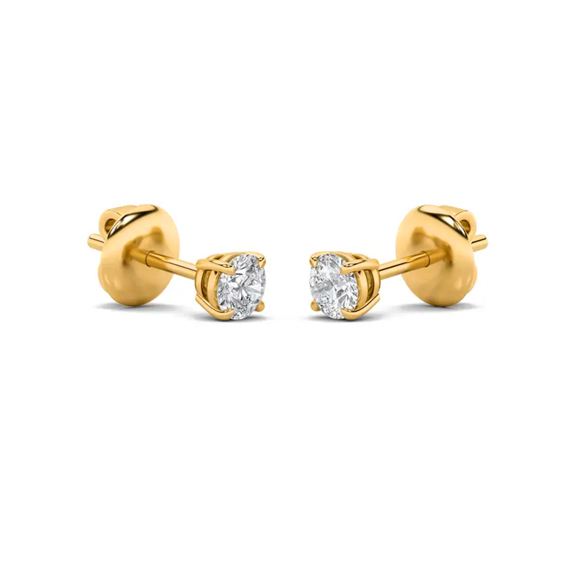 Dainty Orb Stud Earrings 1/2 Carat