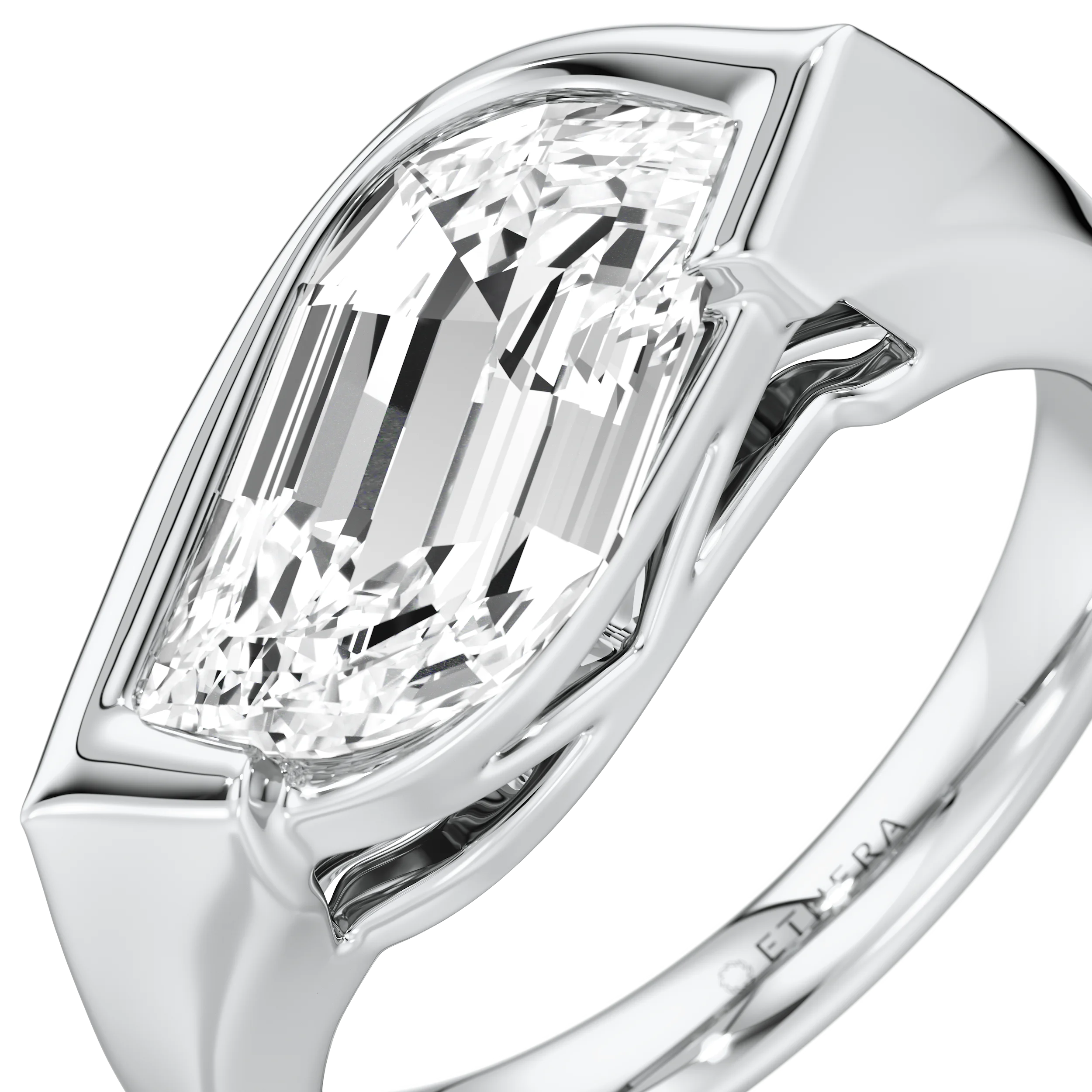 Chiseled Brilliance Solitaire Ring 8