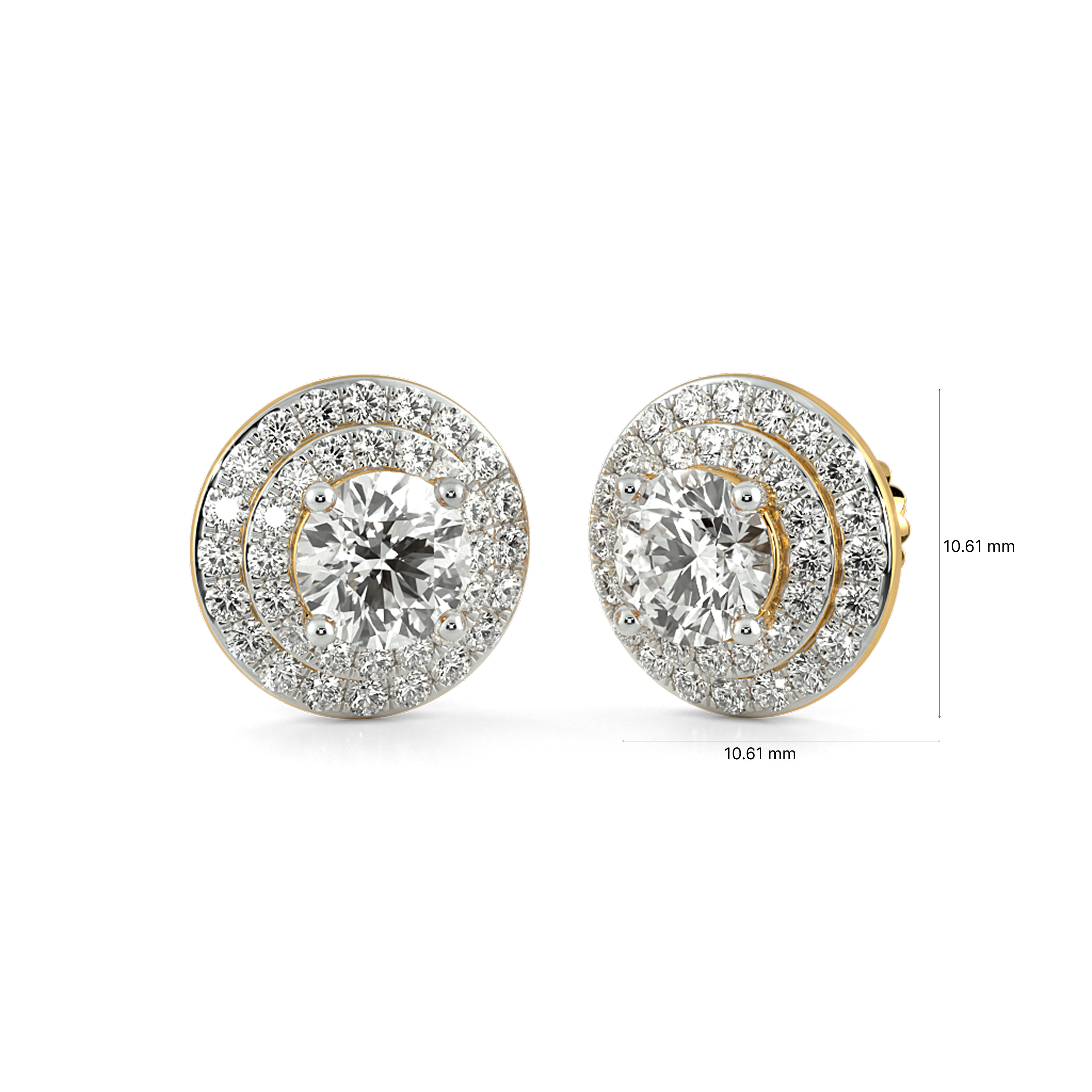 Crown Of Dual Radiance Stud Earrings 3