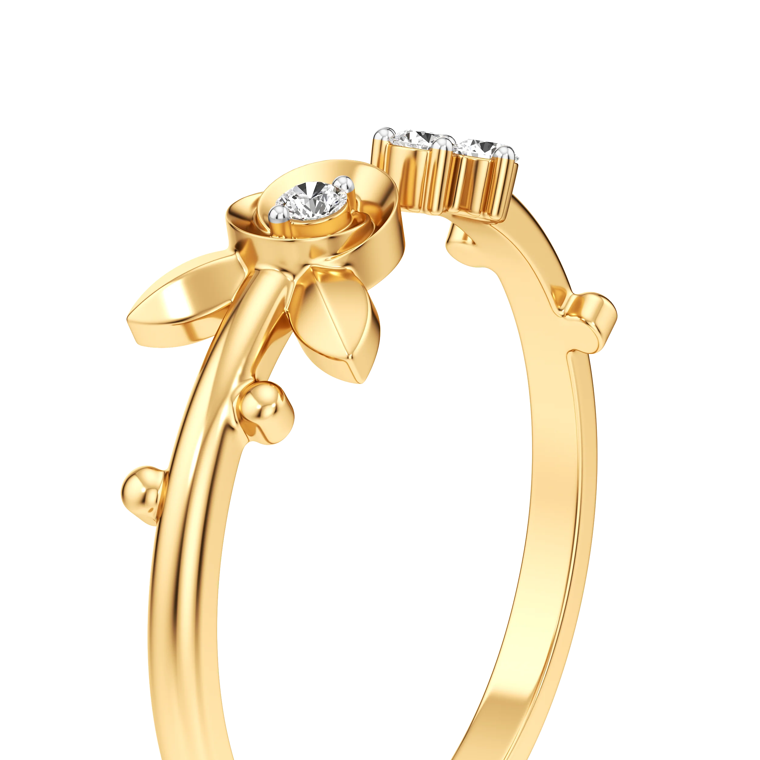 Petite Bloom Open Ring 7