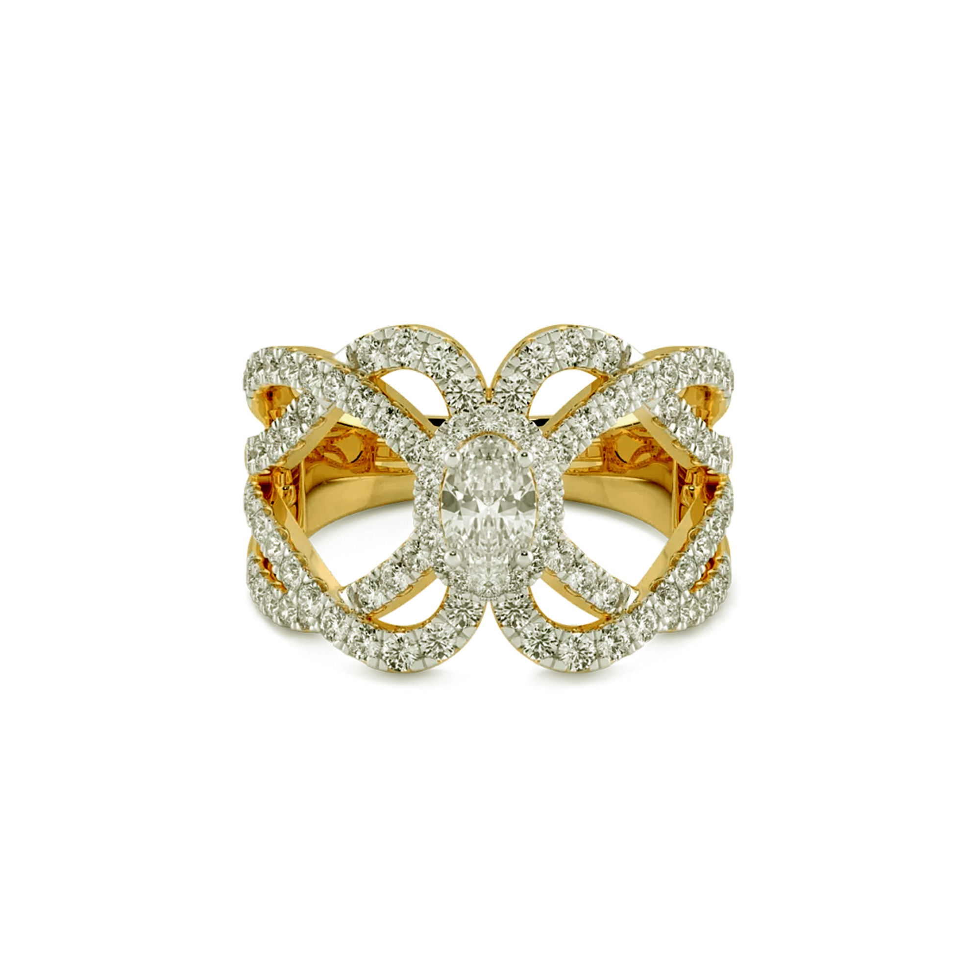 Nouveau Bloom Solitaire Ring 2