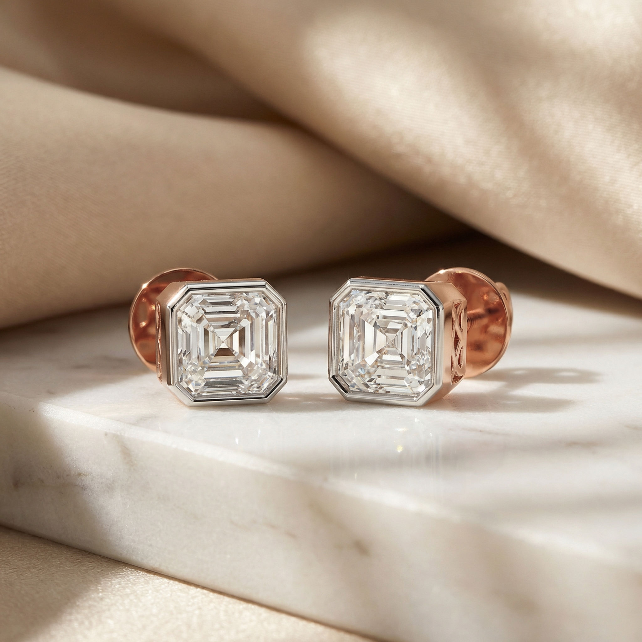 Era Edge Asscher Studs 2
