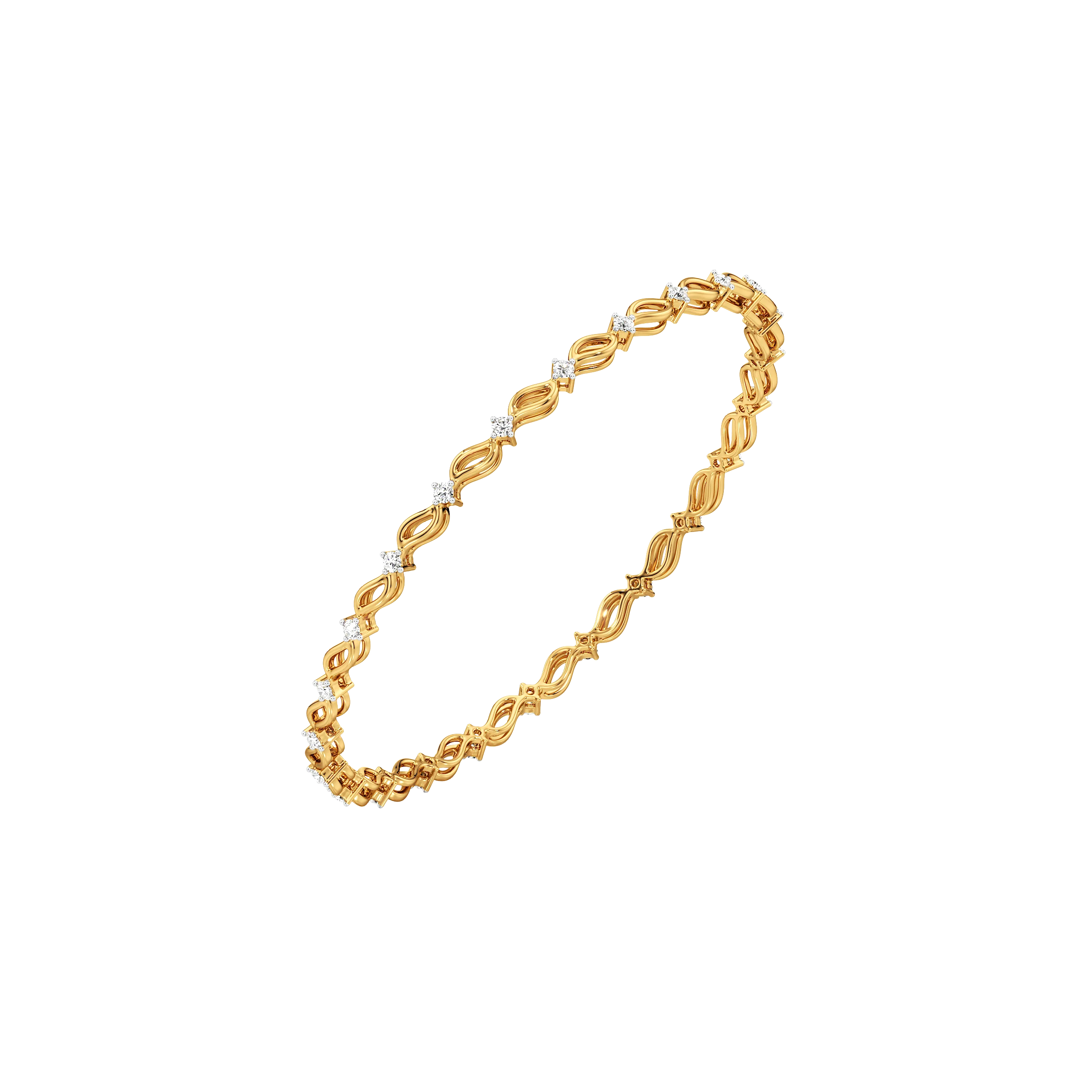 Twine Spark Round Bangle 2