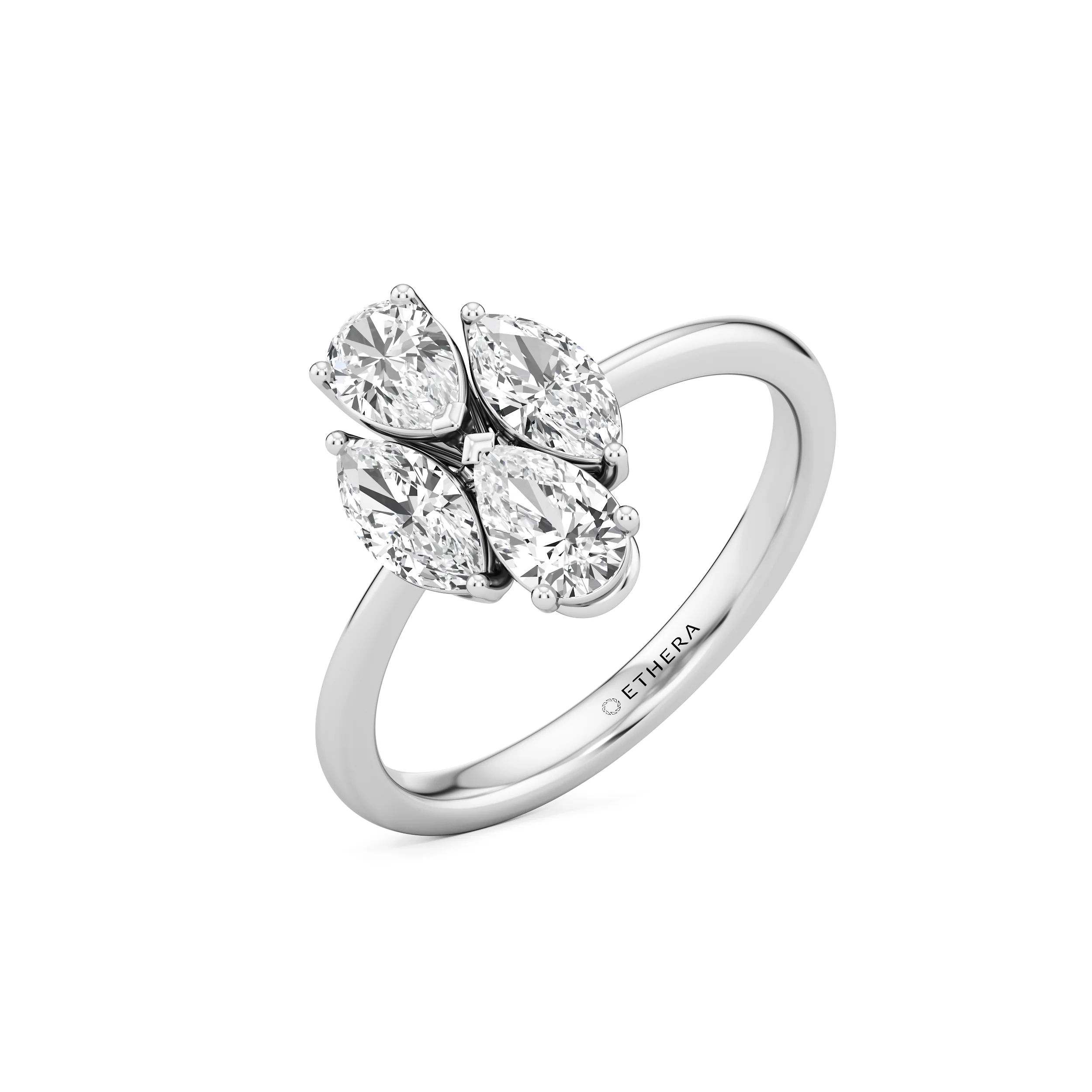 Marquise Bloom Diamond Ring 10