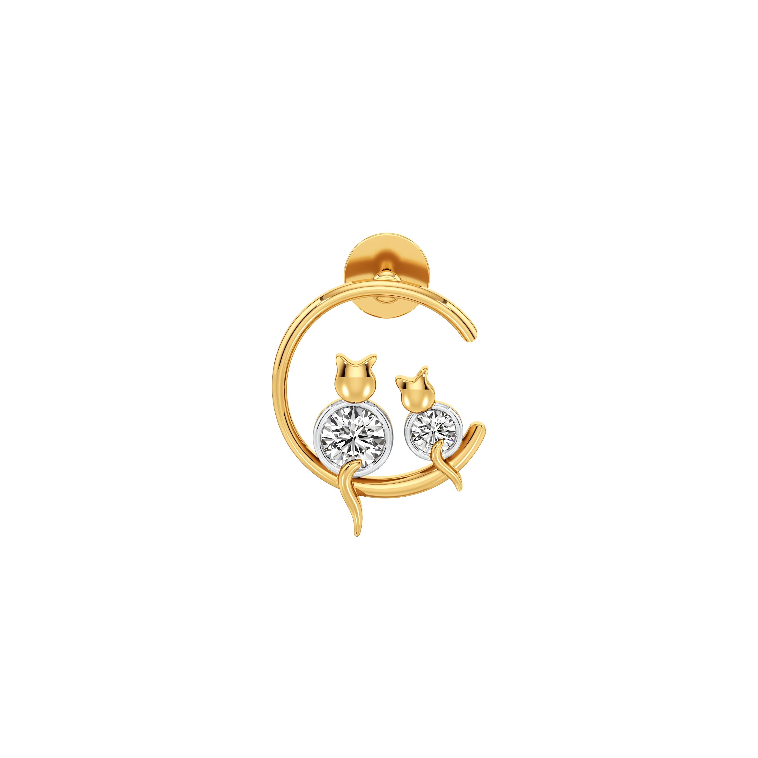 Orbit Paws Diamond Stud 2