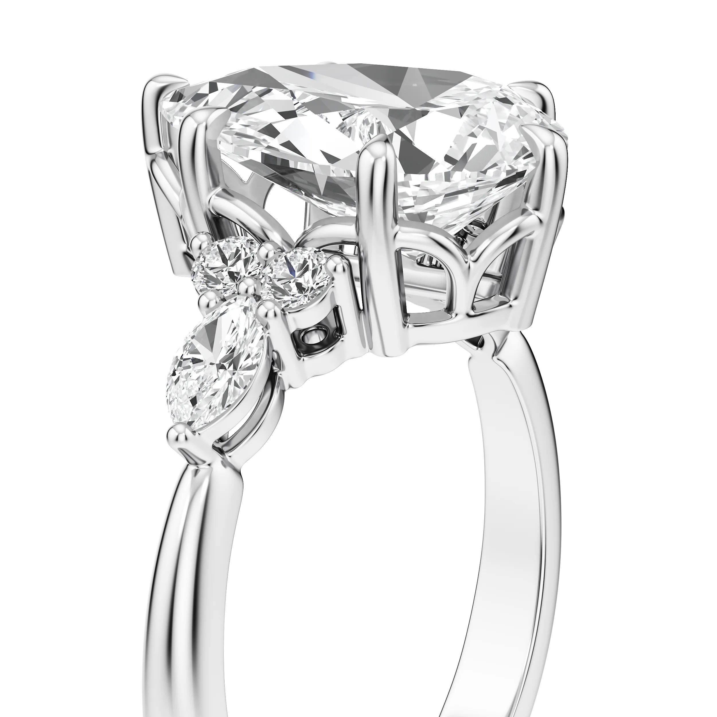 Luminaria Pear Cocktail Ring 13