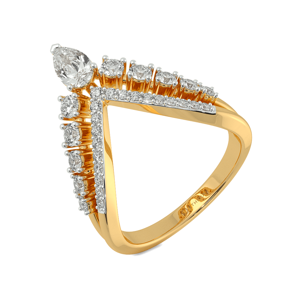 Apex Pear Ring