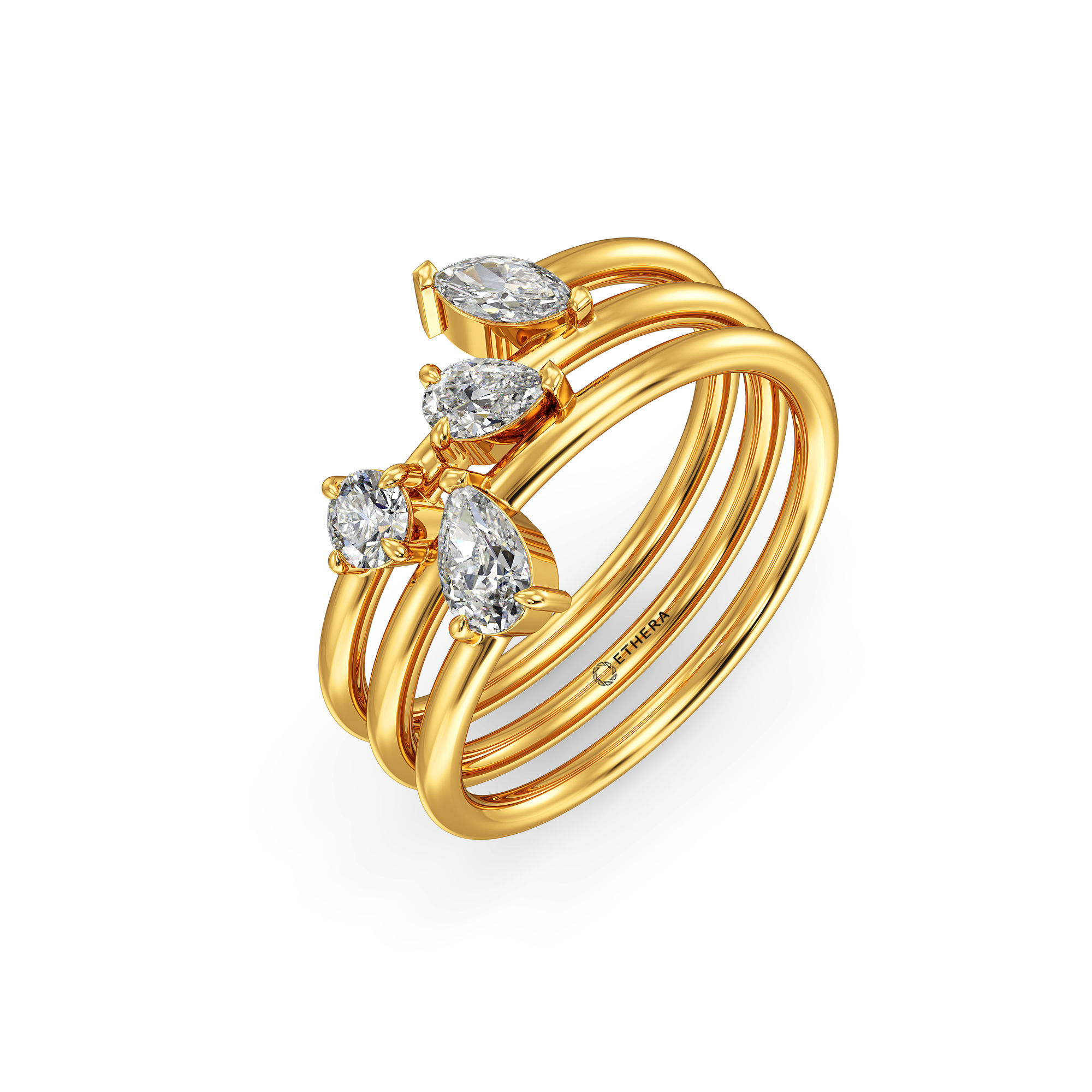 Cosmic Trail Band Ring