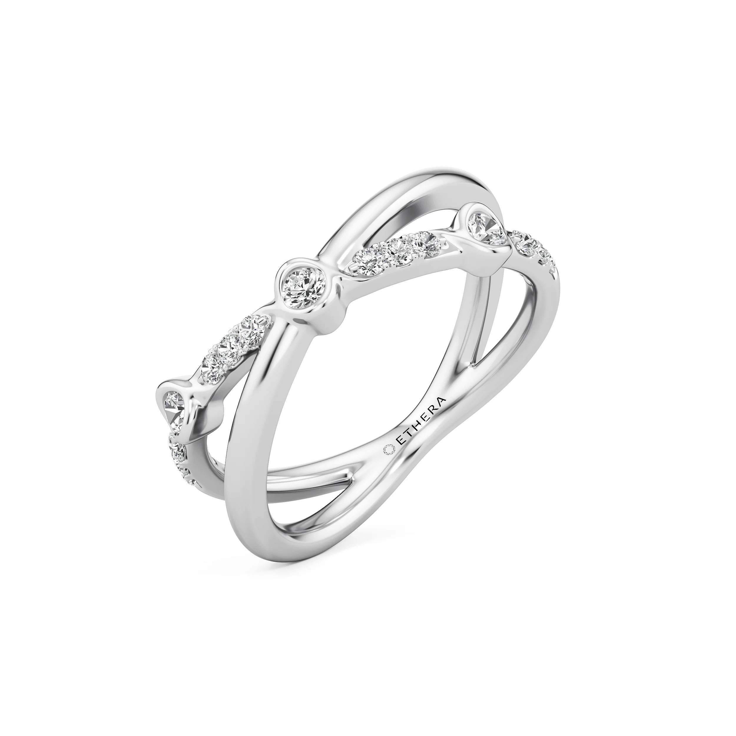 Twine Gleam Diamond Ring 8