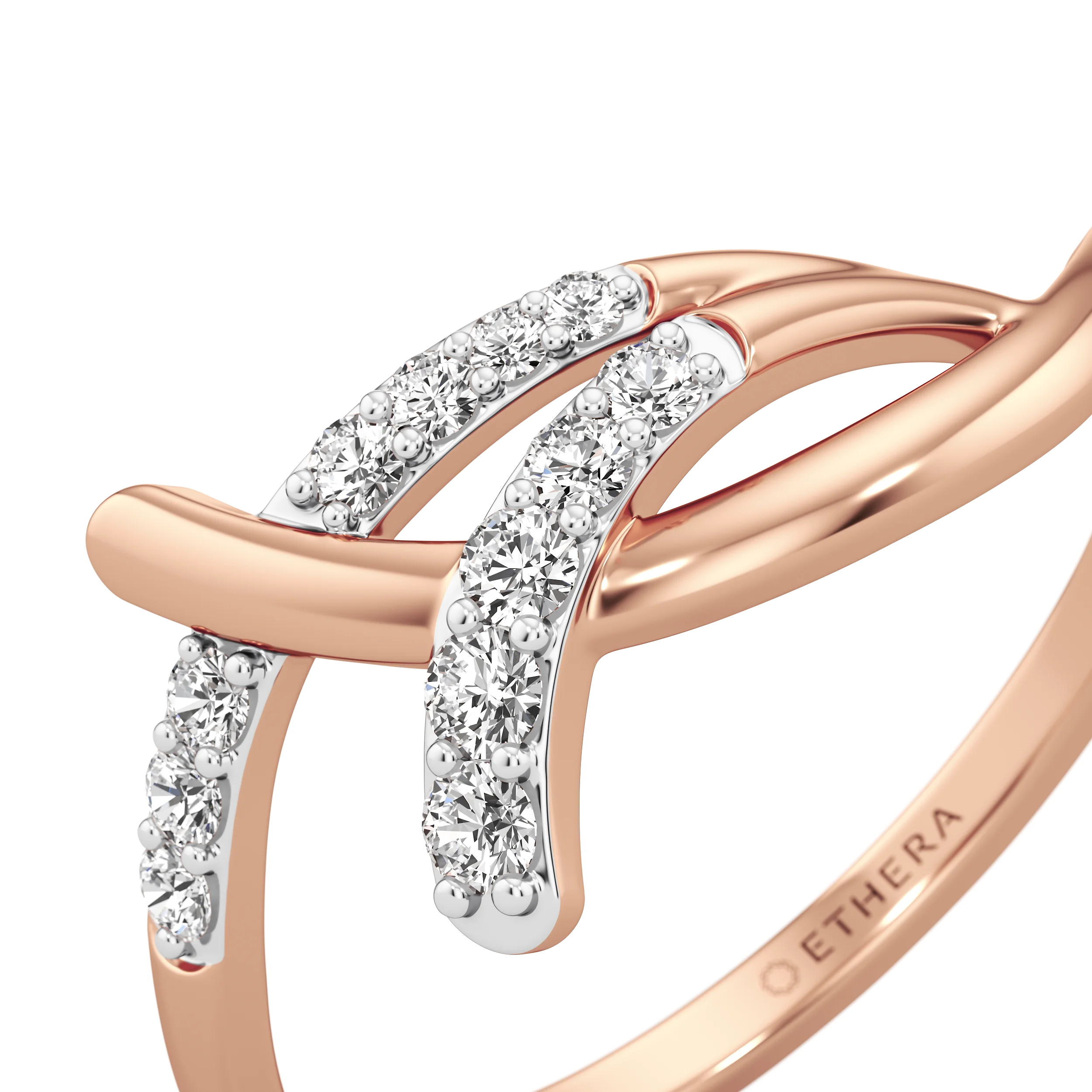 Interlace Diamond Ring 10