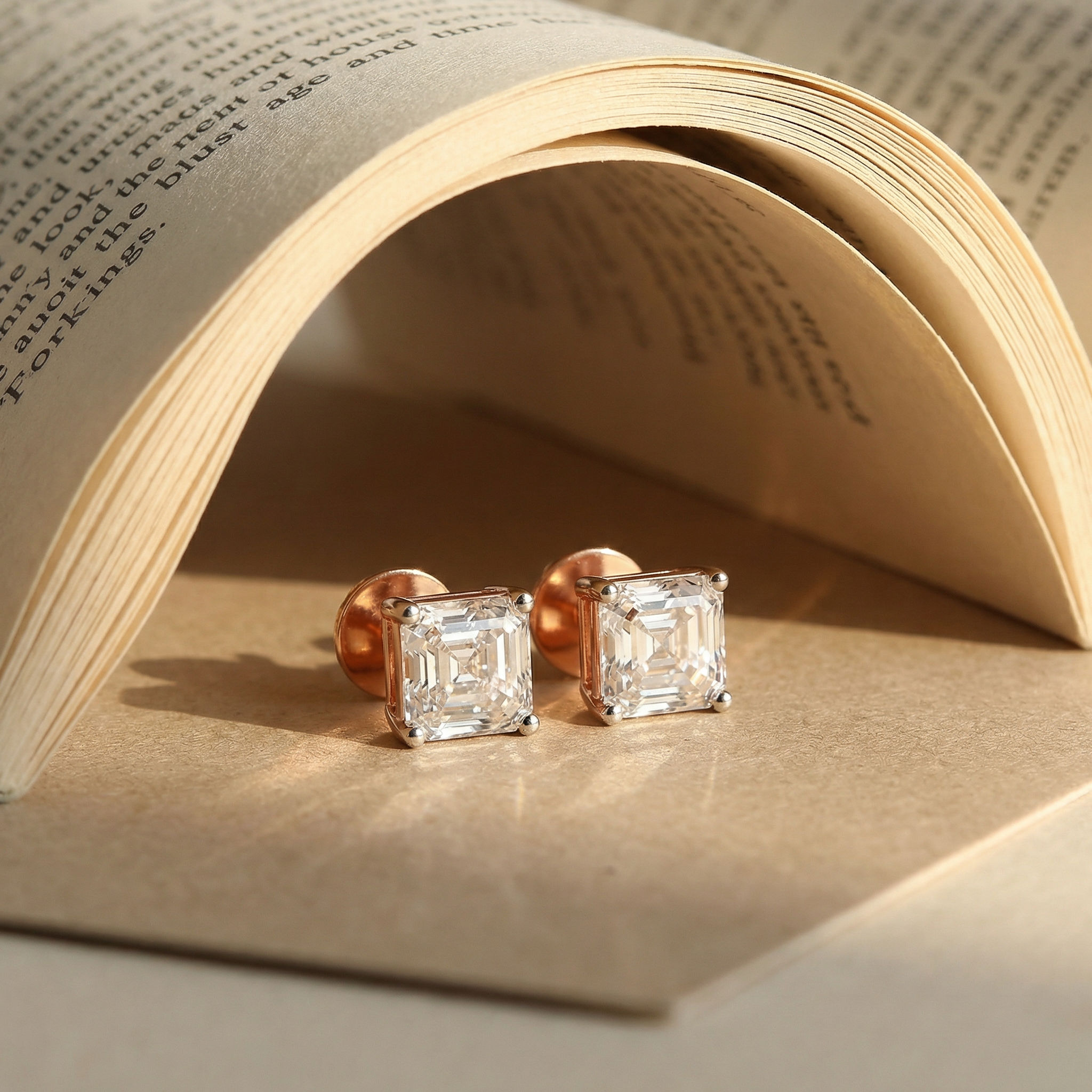 Prismatic Cut Stud Earrings 2