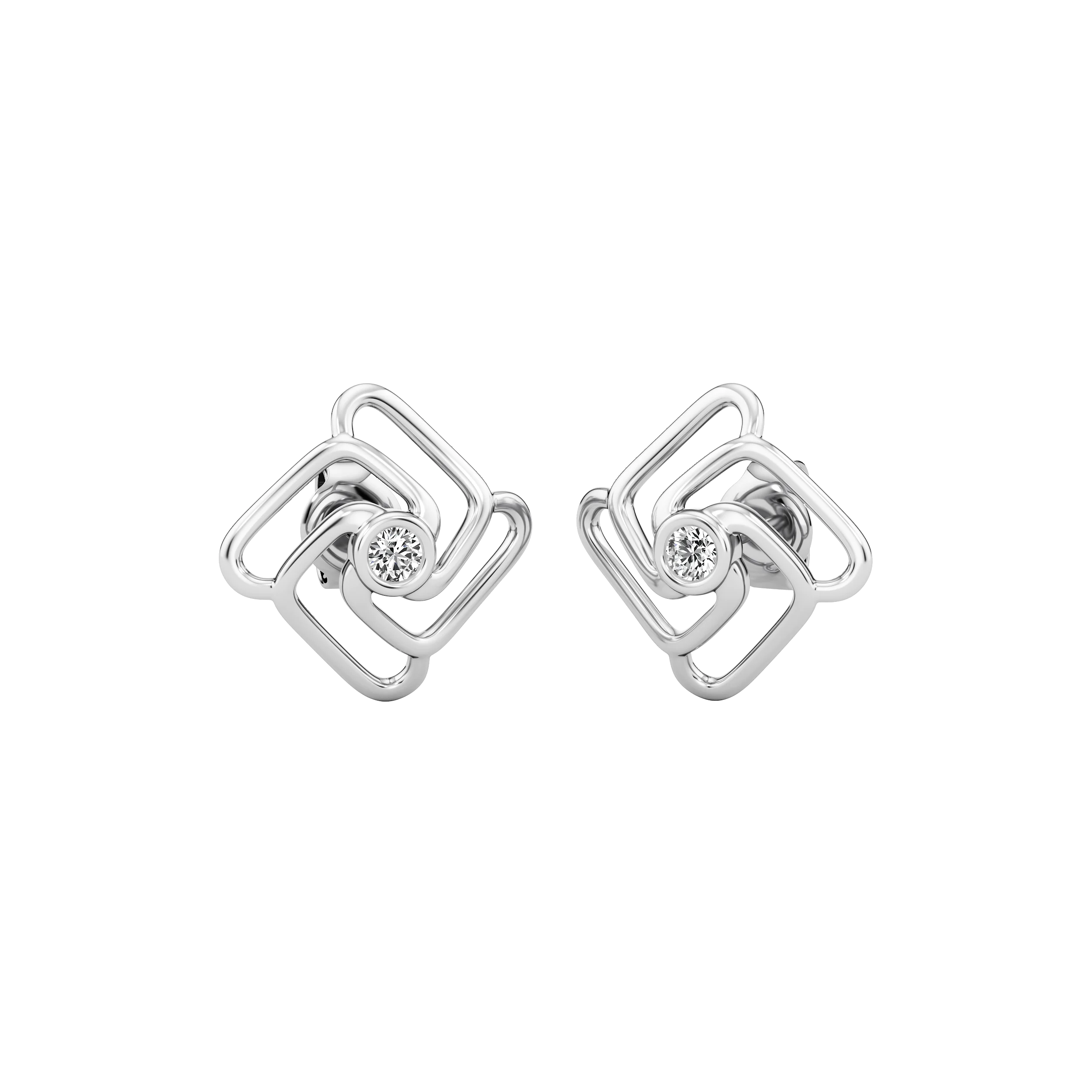 Interlink Diamond Studs 3