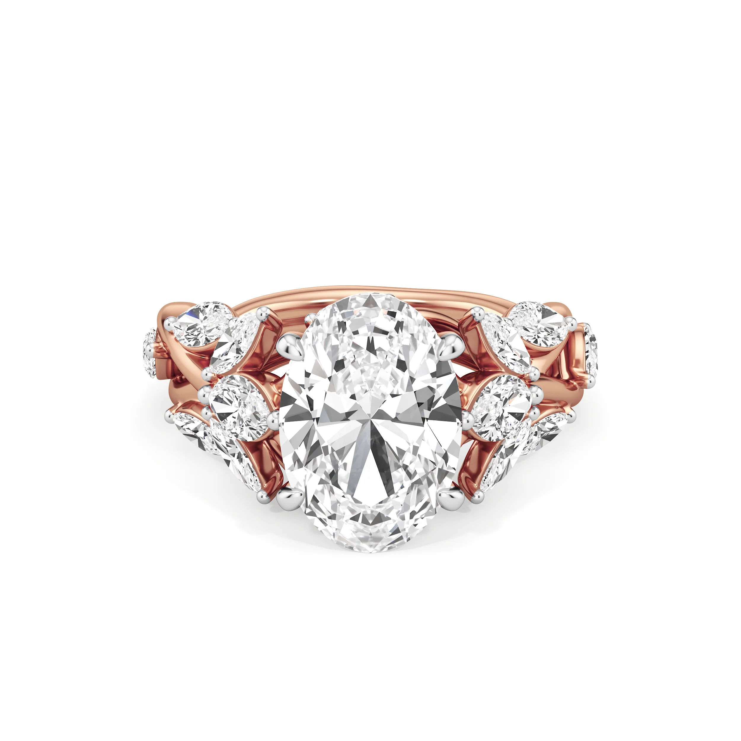 Petal Crest Cocktail Ring 14