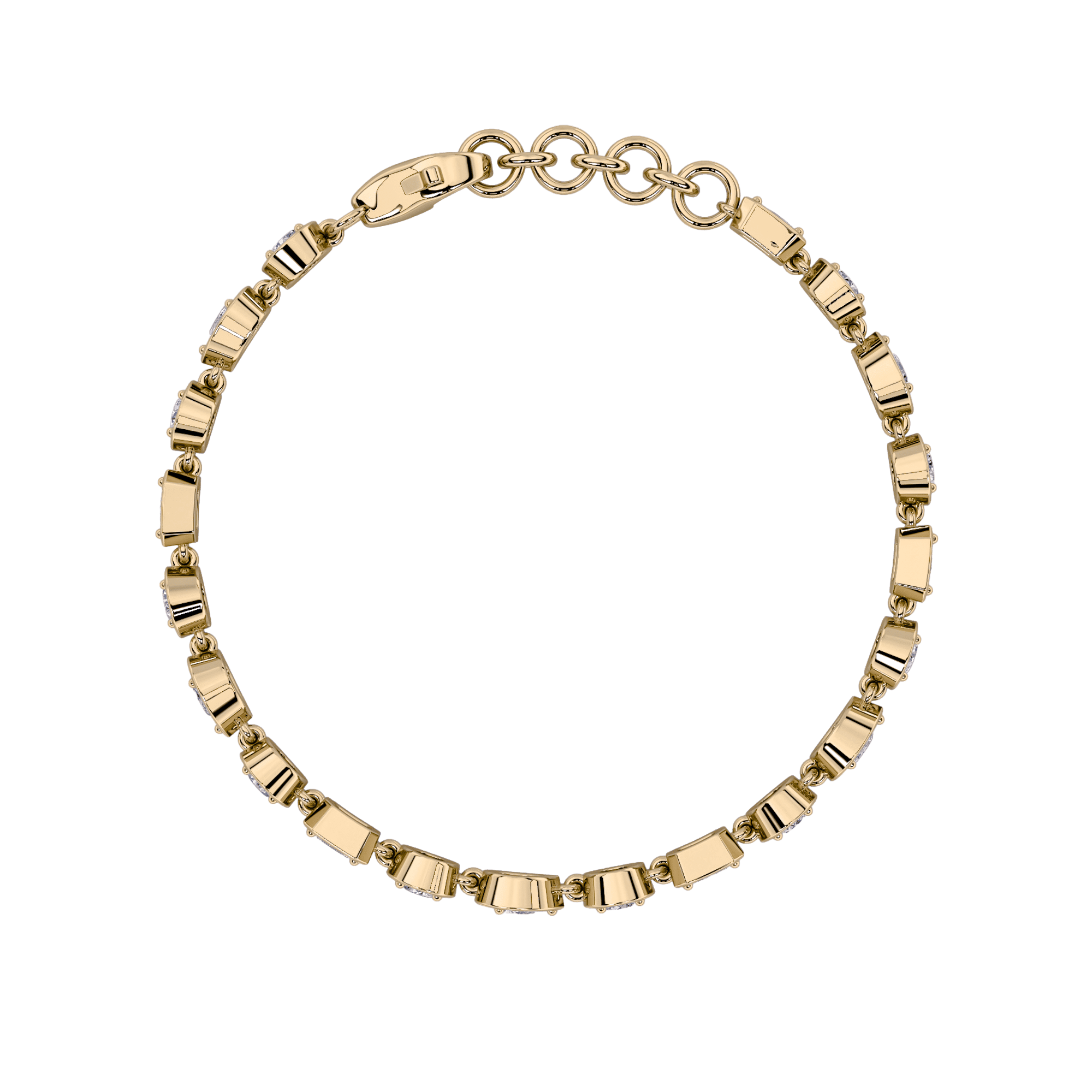 Gemstep Link Diamond Bracelet 3