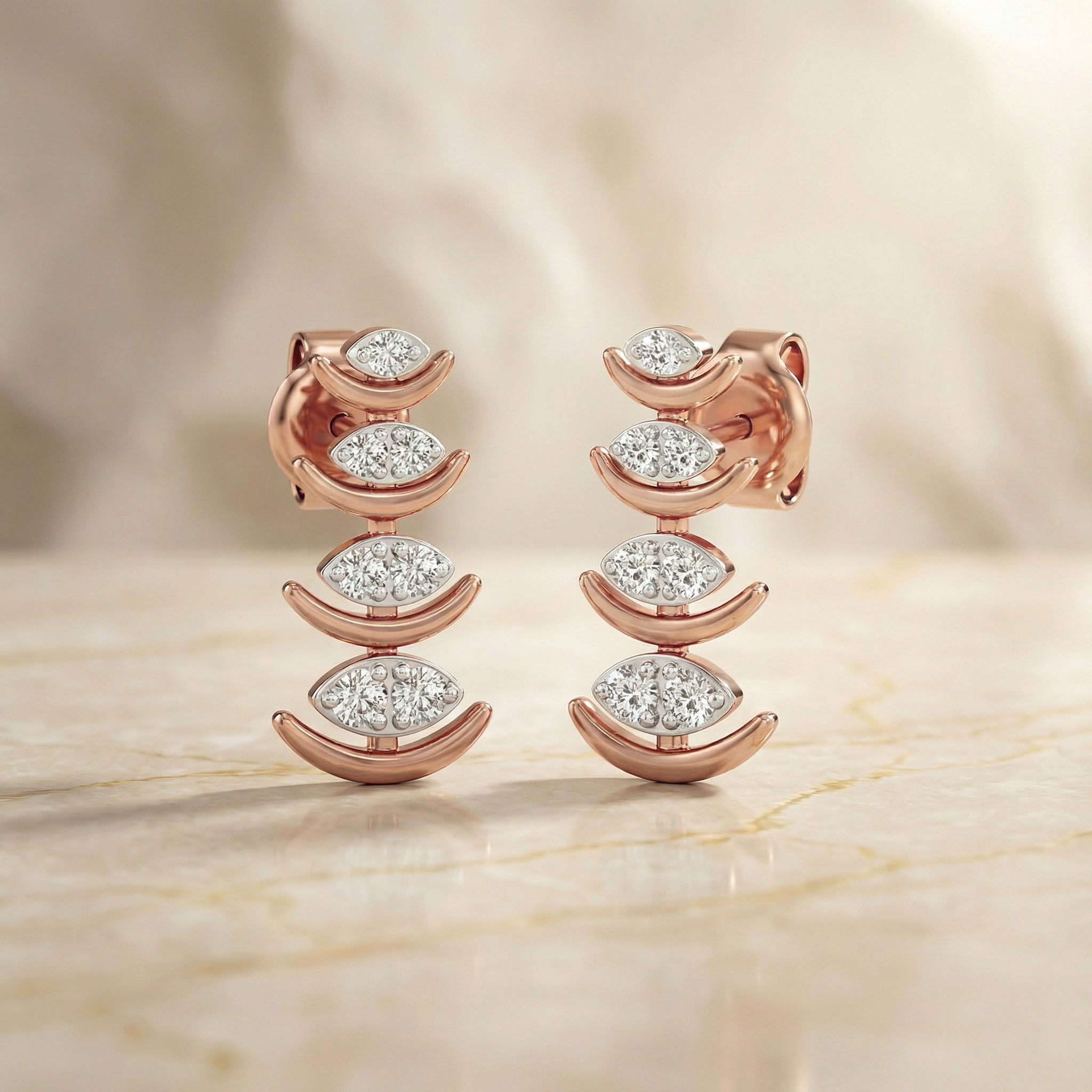 Crescent Cascade Stud 2
