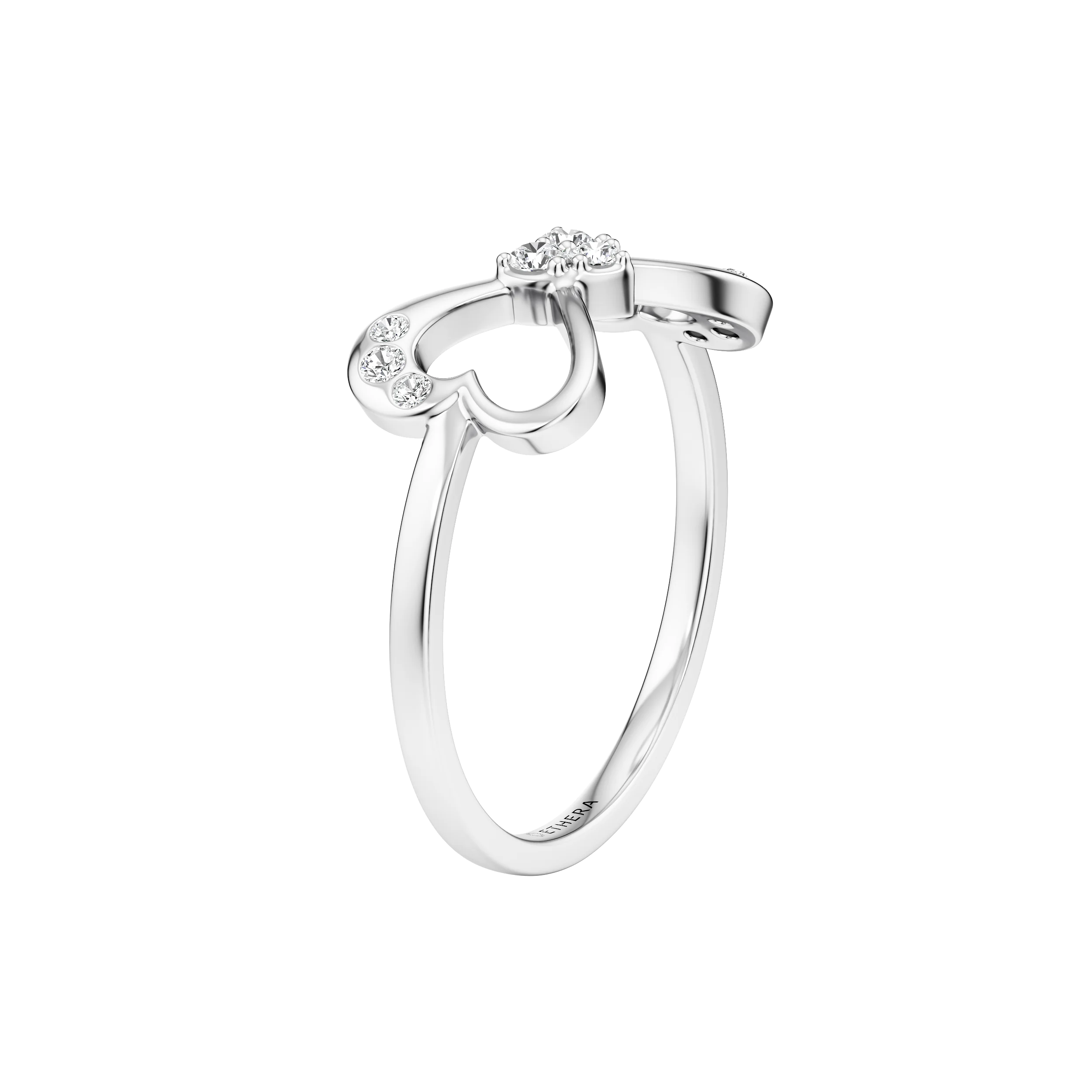 Linked Hearts Ring 10