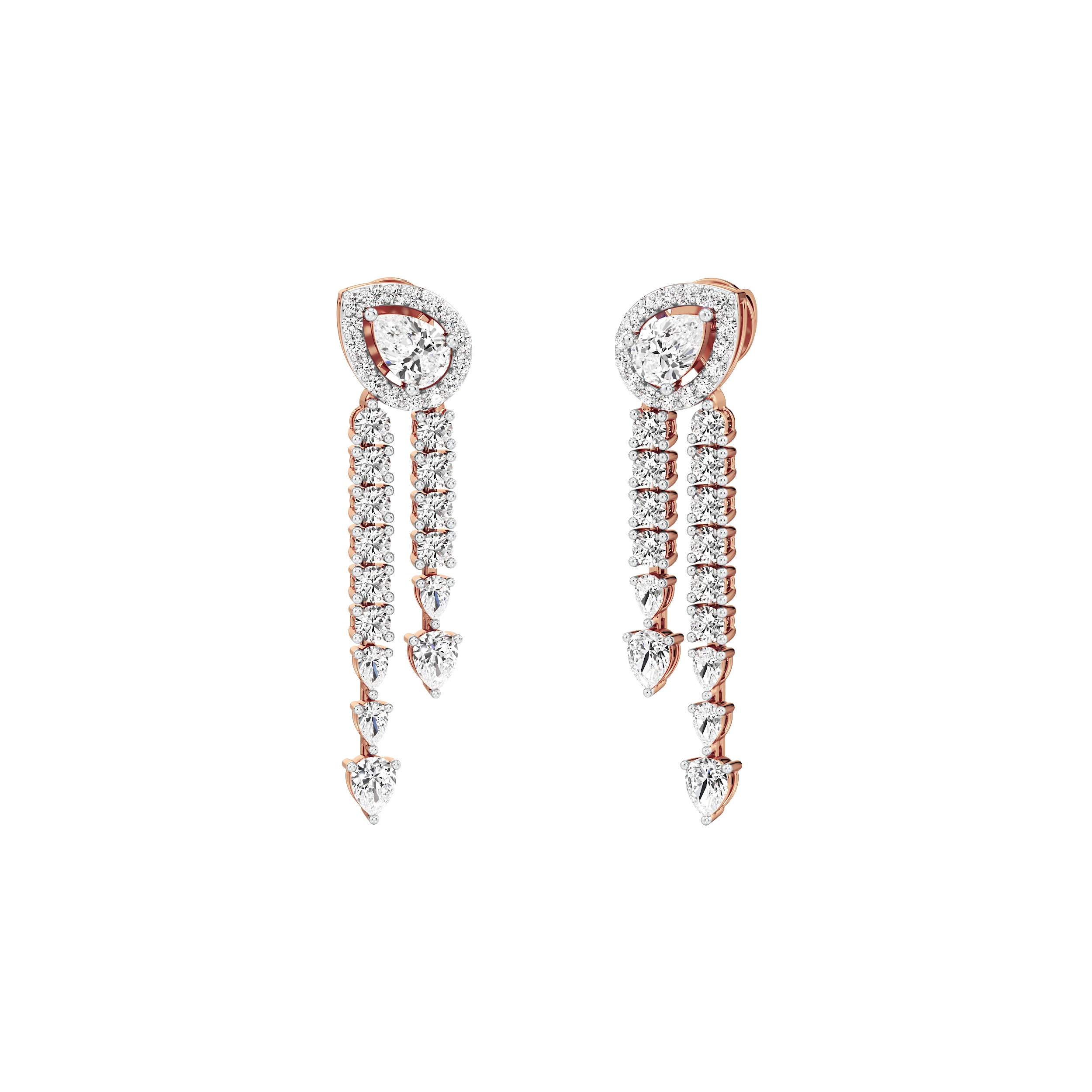 Cascade Pear Drop Earrings 6