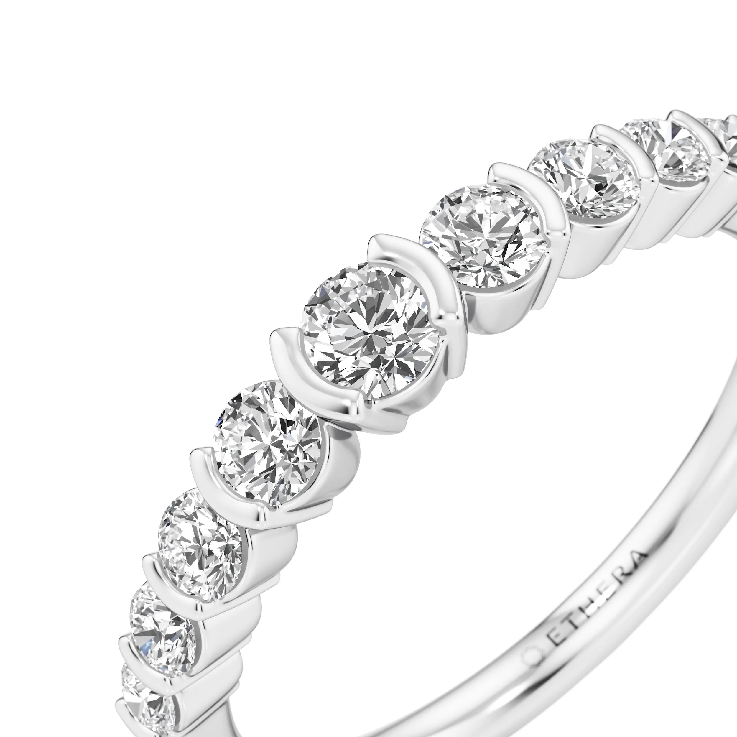 Classic Half-Eternity Diamond Band 7