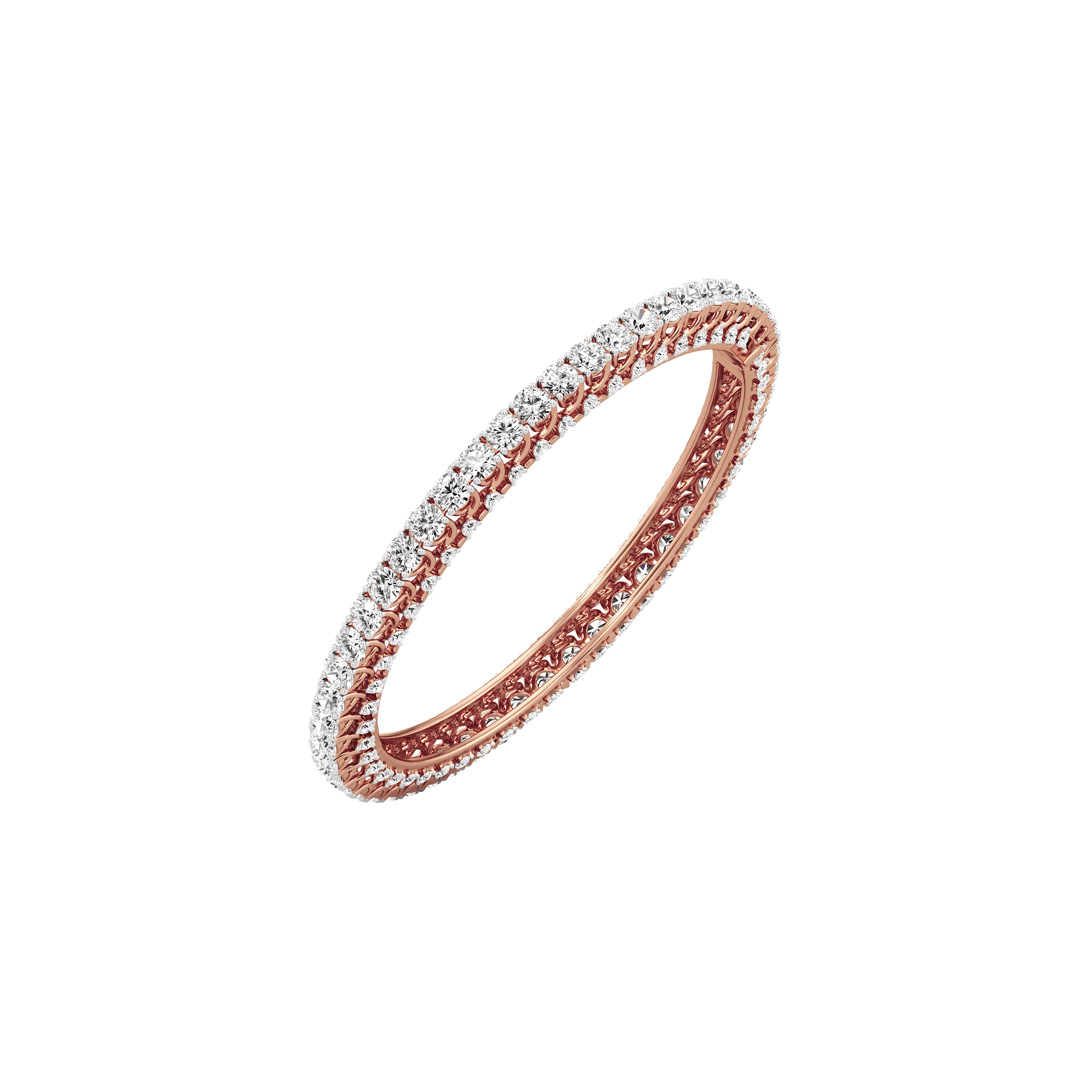 Luminia Line Diamond Bangle 8