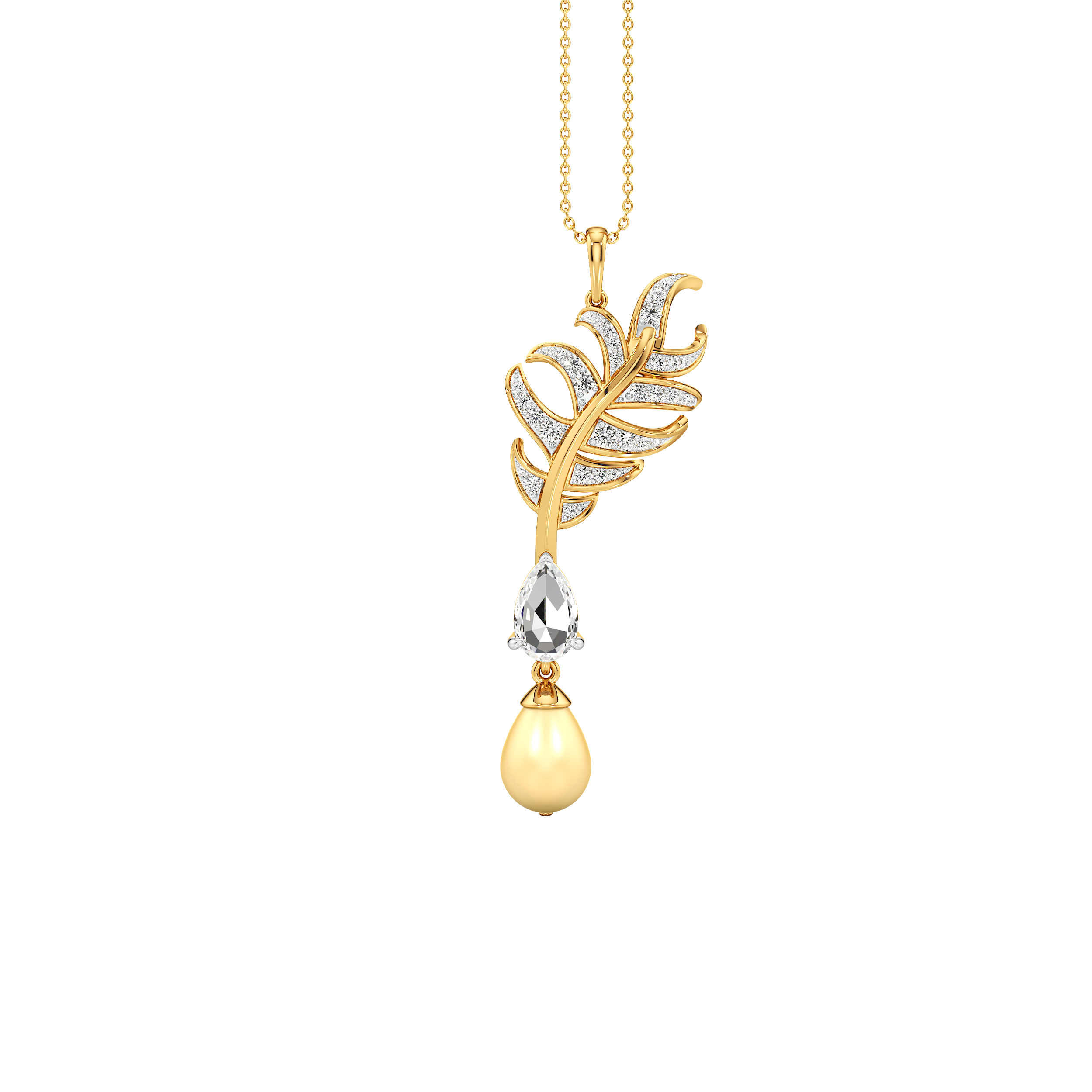 Cascade Plume Pendant 1