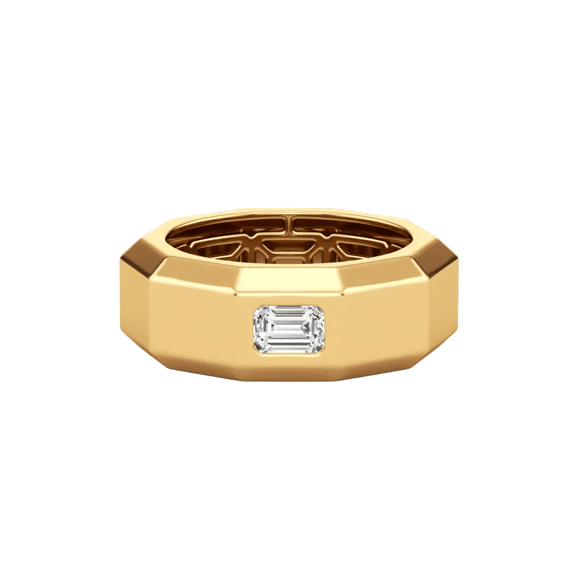 Edgeline Emerald-Cut Band 3