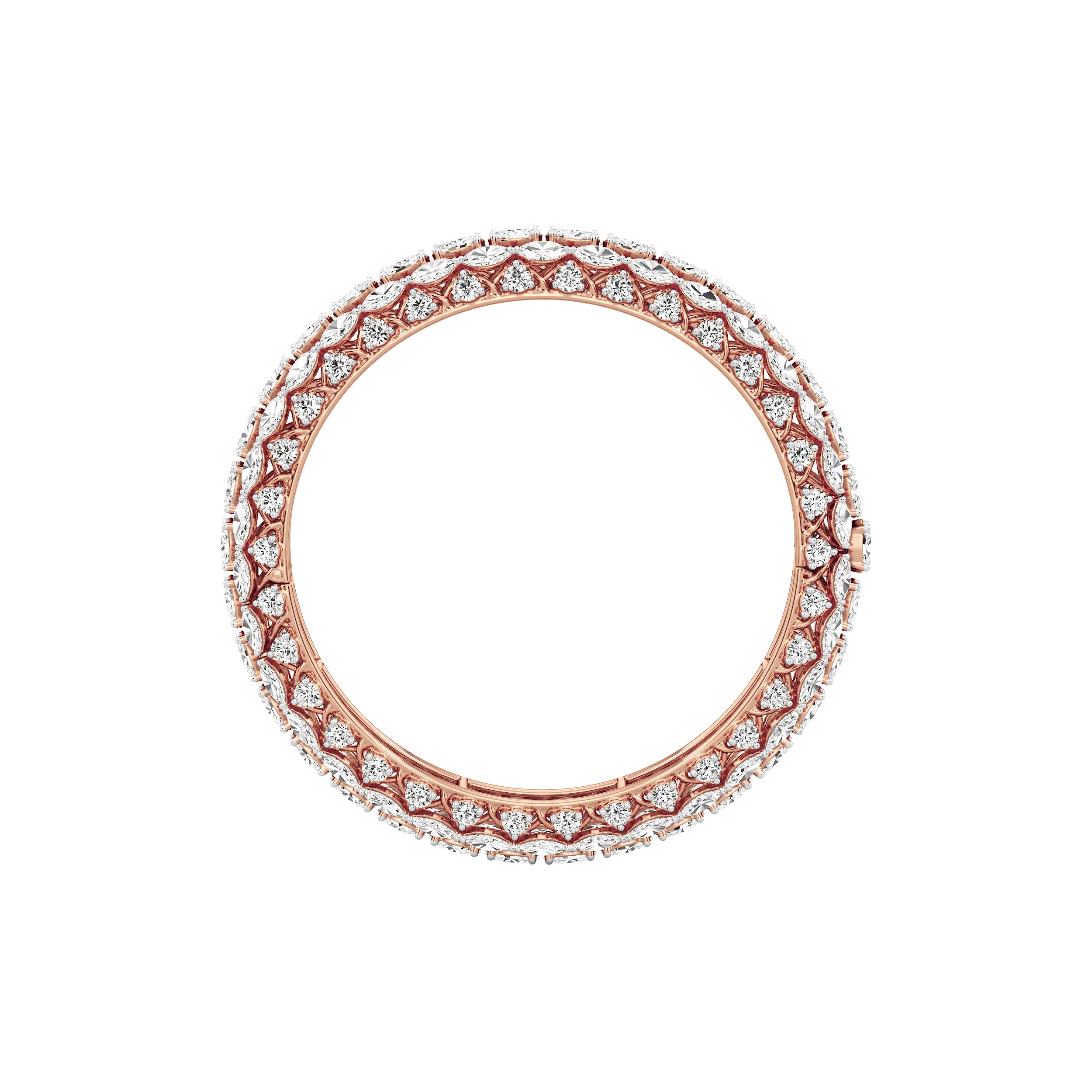 Celestial Cluster Diamond Bangle 7