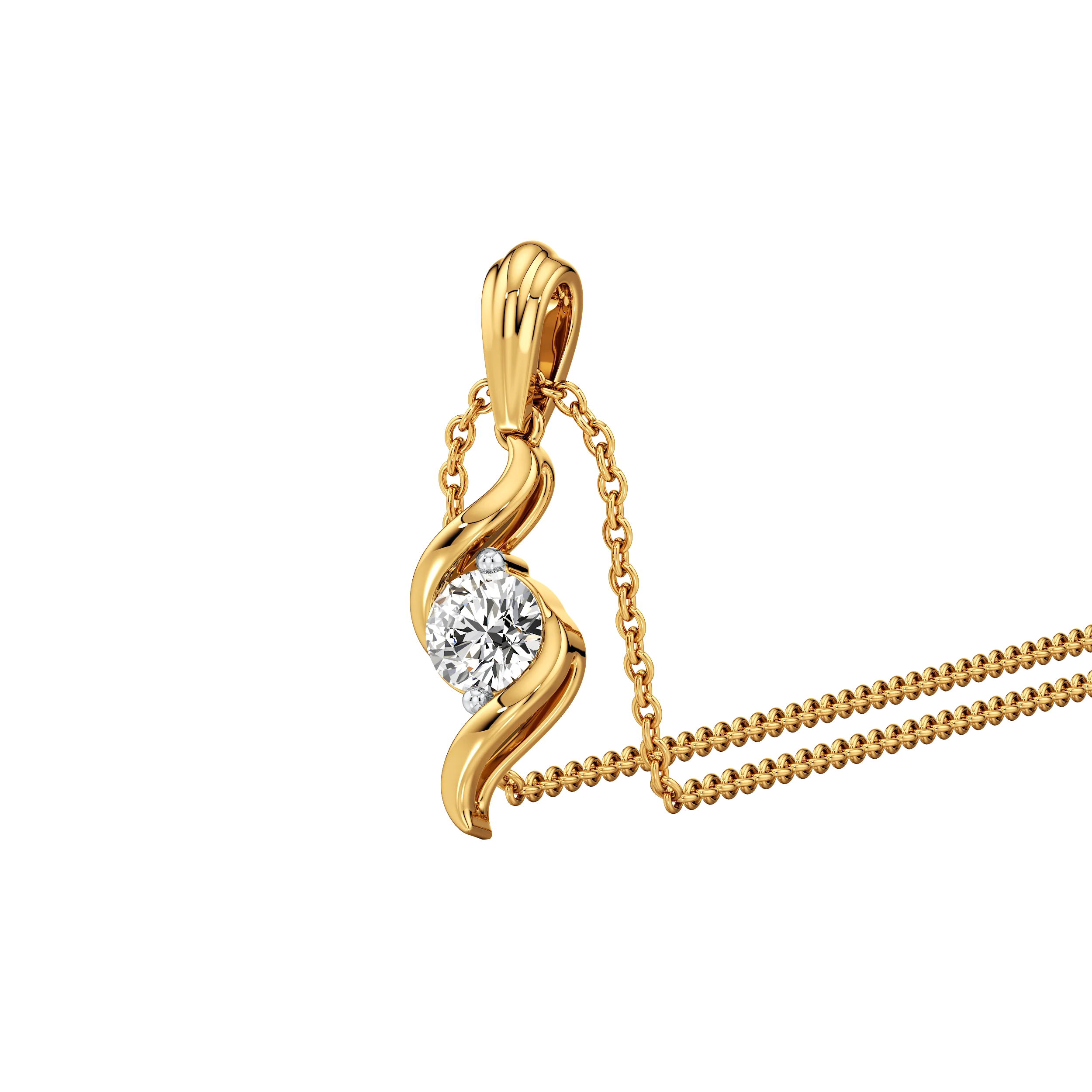 Twist & Glow Pendant and earrings 0