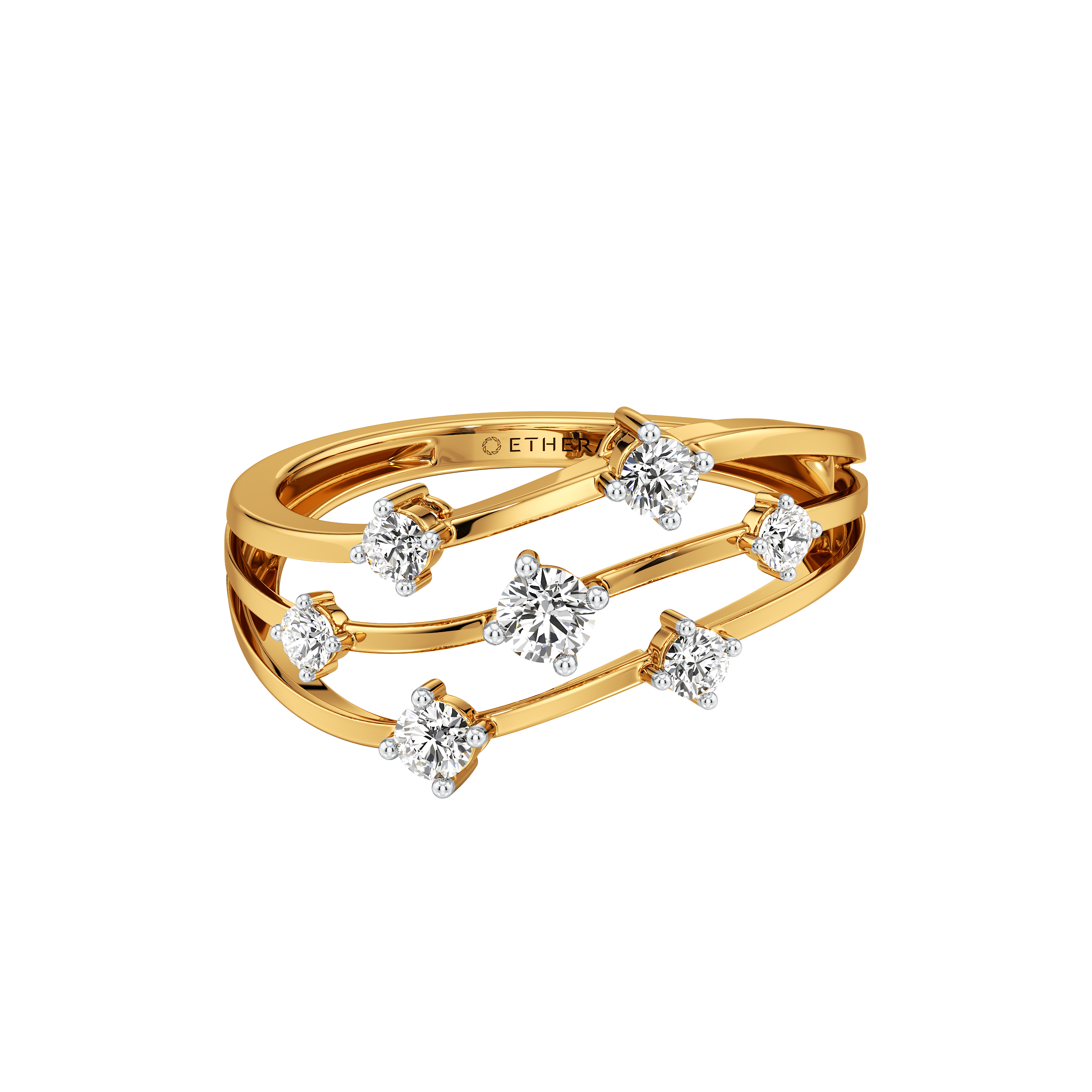 Orbit Cascade Ring 4